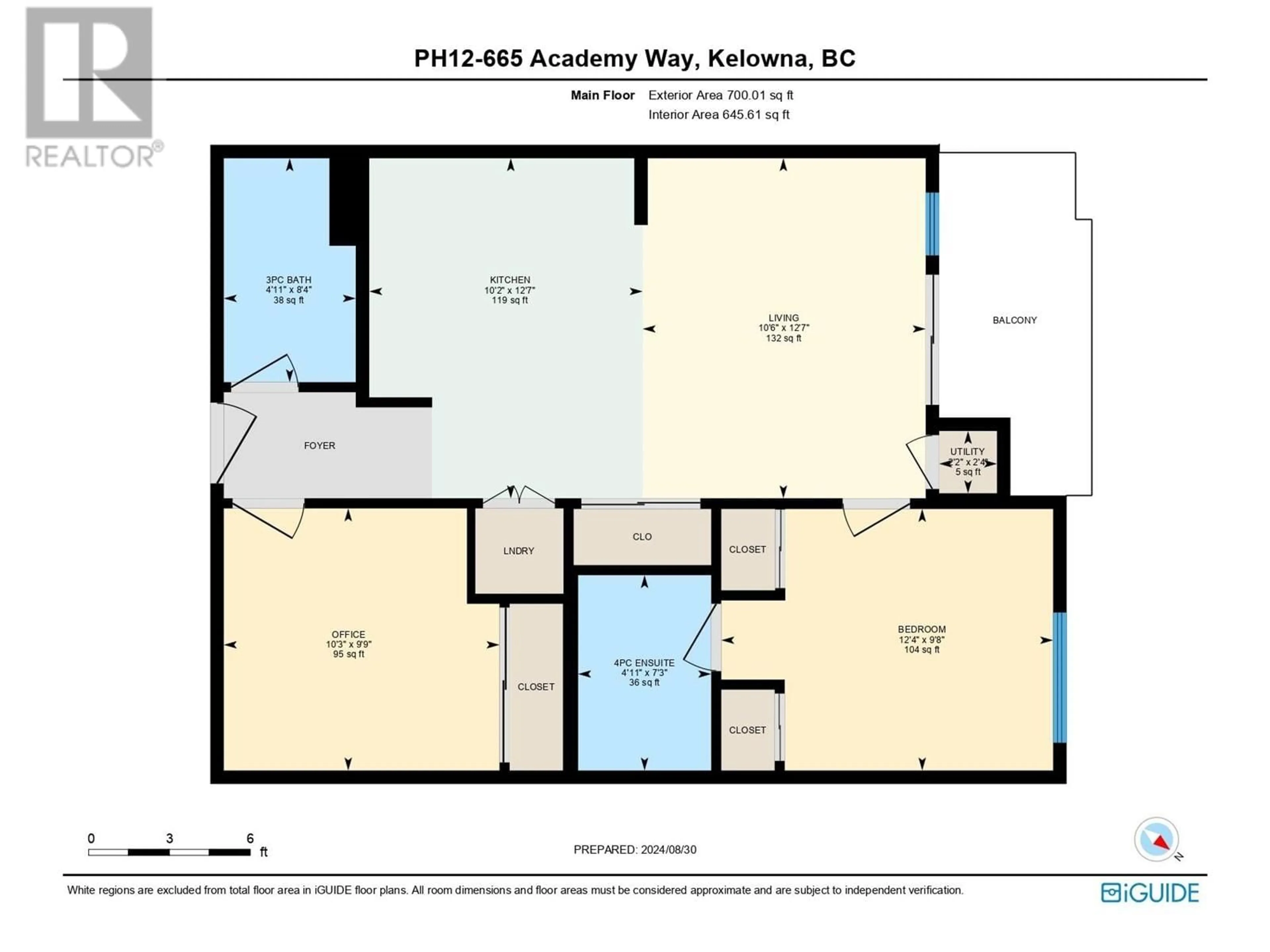 Floor plan for 655 Academy Way Unit# PH12, Kelowna British Columbia V1V3A4