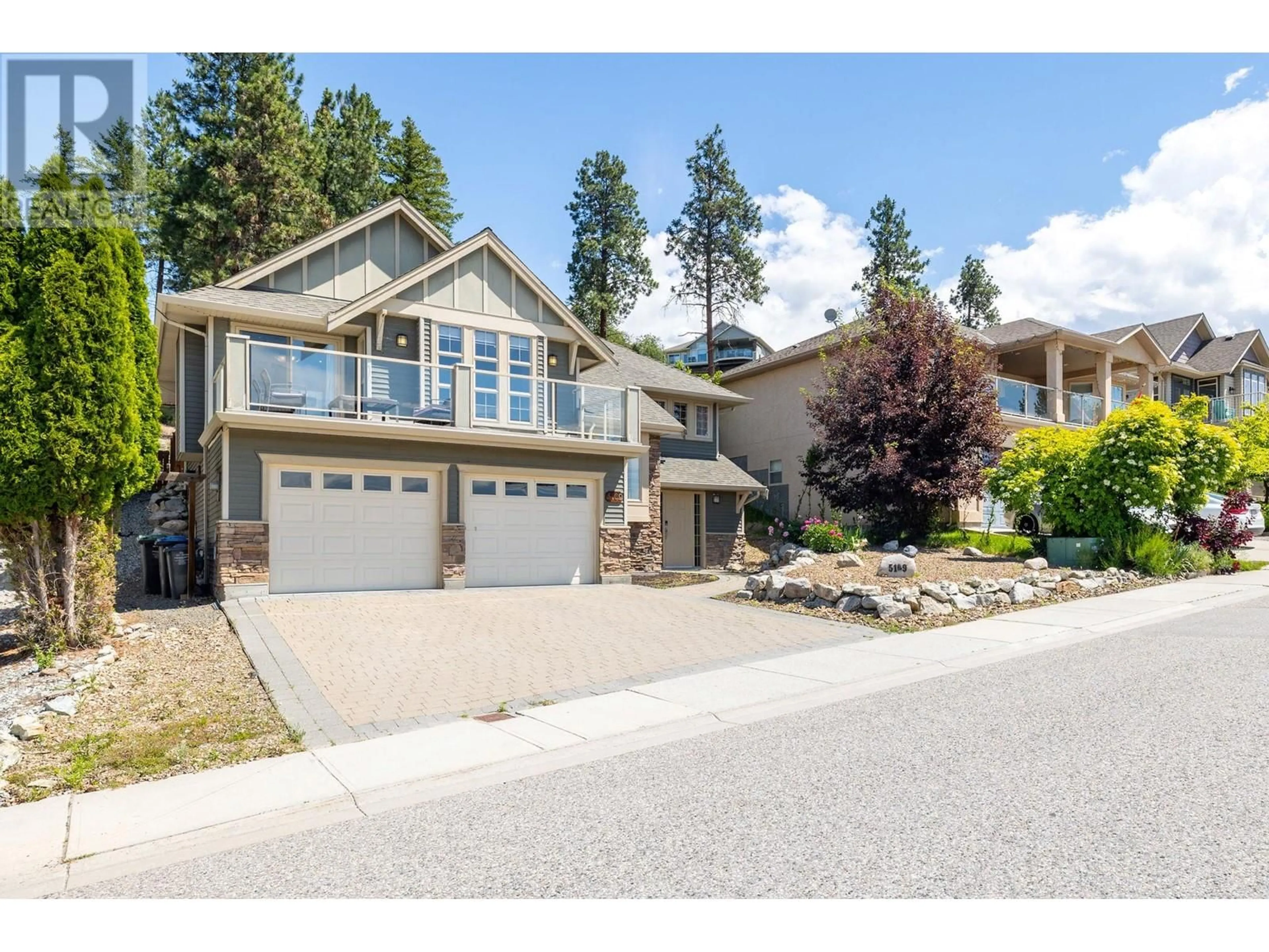 Frontside or backside of a home, the street view for 5169 South Ridge Drive, Kelowna British Columbia V1W4Z4