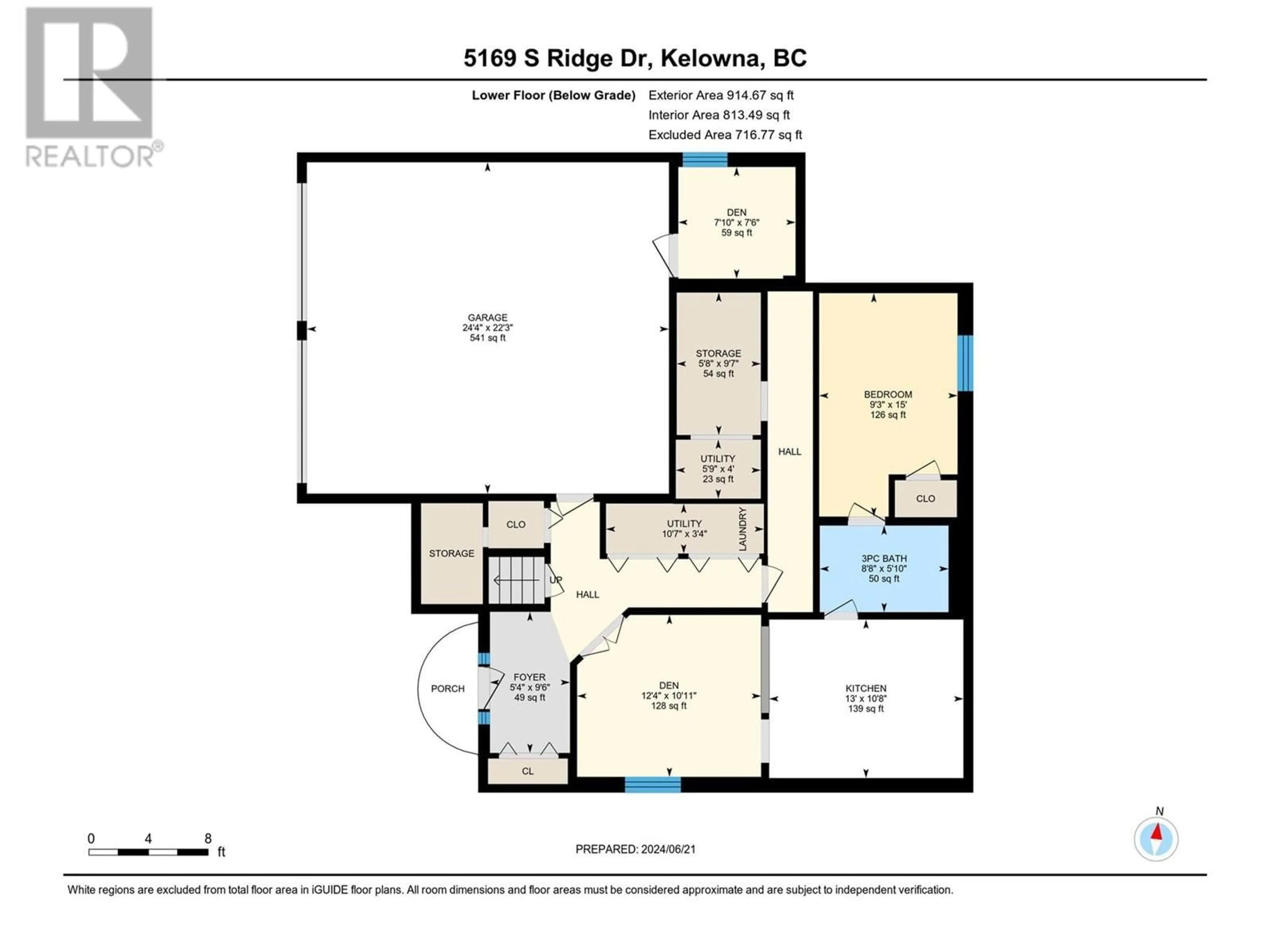 Floor plan for 5169 South Ridge Drive, Kelowna British Columbia V1W4Z4