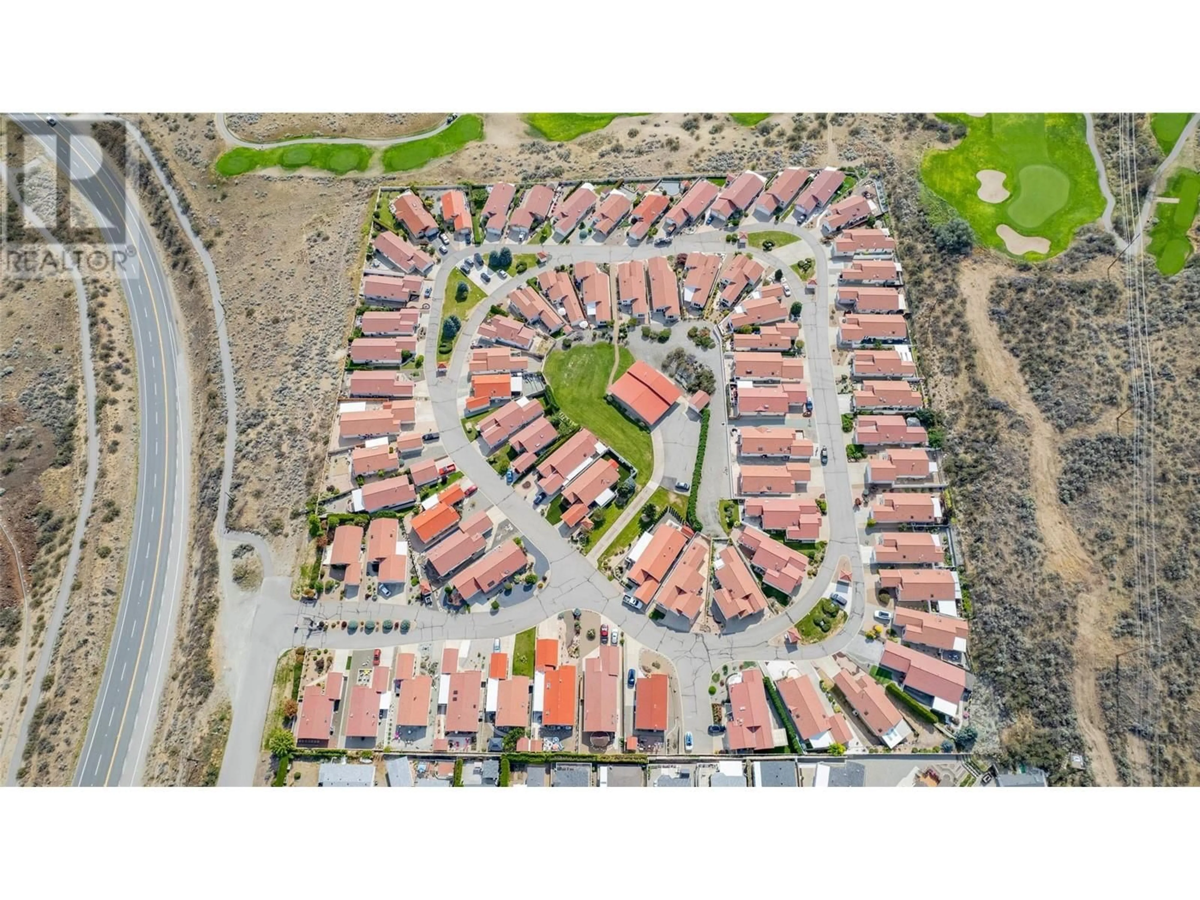 A pic from outside/outdoor area/front of a property/back of a property/a pic from drone, street for 32 - 9400 115 STREET, Osoyoos British Columbia V0H1V5