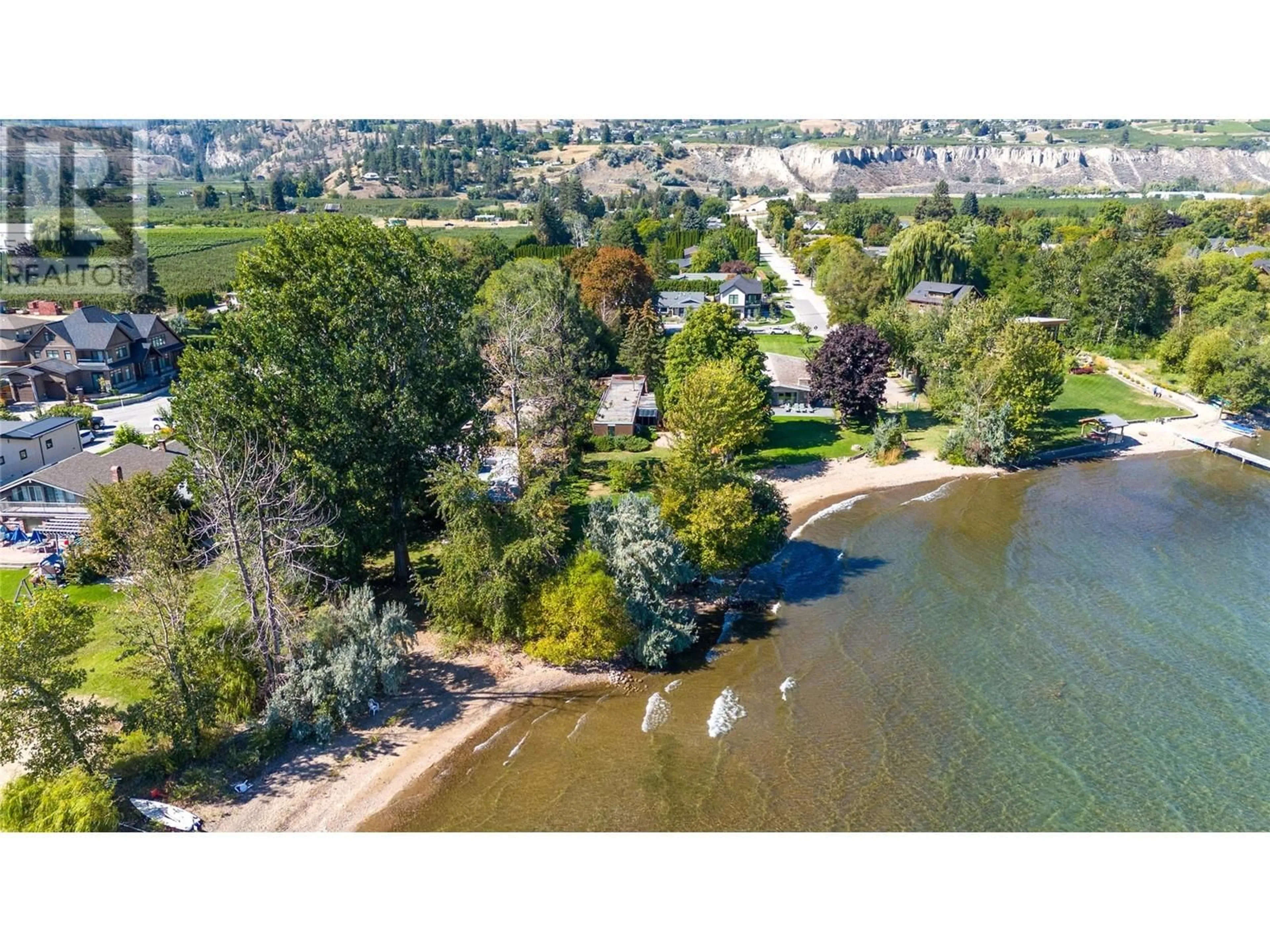A pic from outside/outdoor area/front of a property/back of a property/a pic from drone, water/lake/river/ocean view for 7413 KIRK AVENUE, Summerland British Columbia V0H1Z9