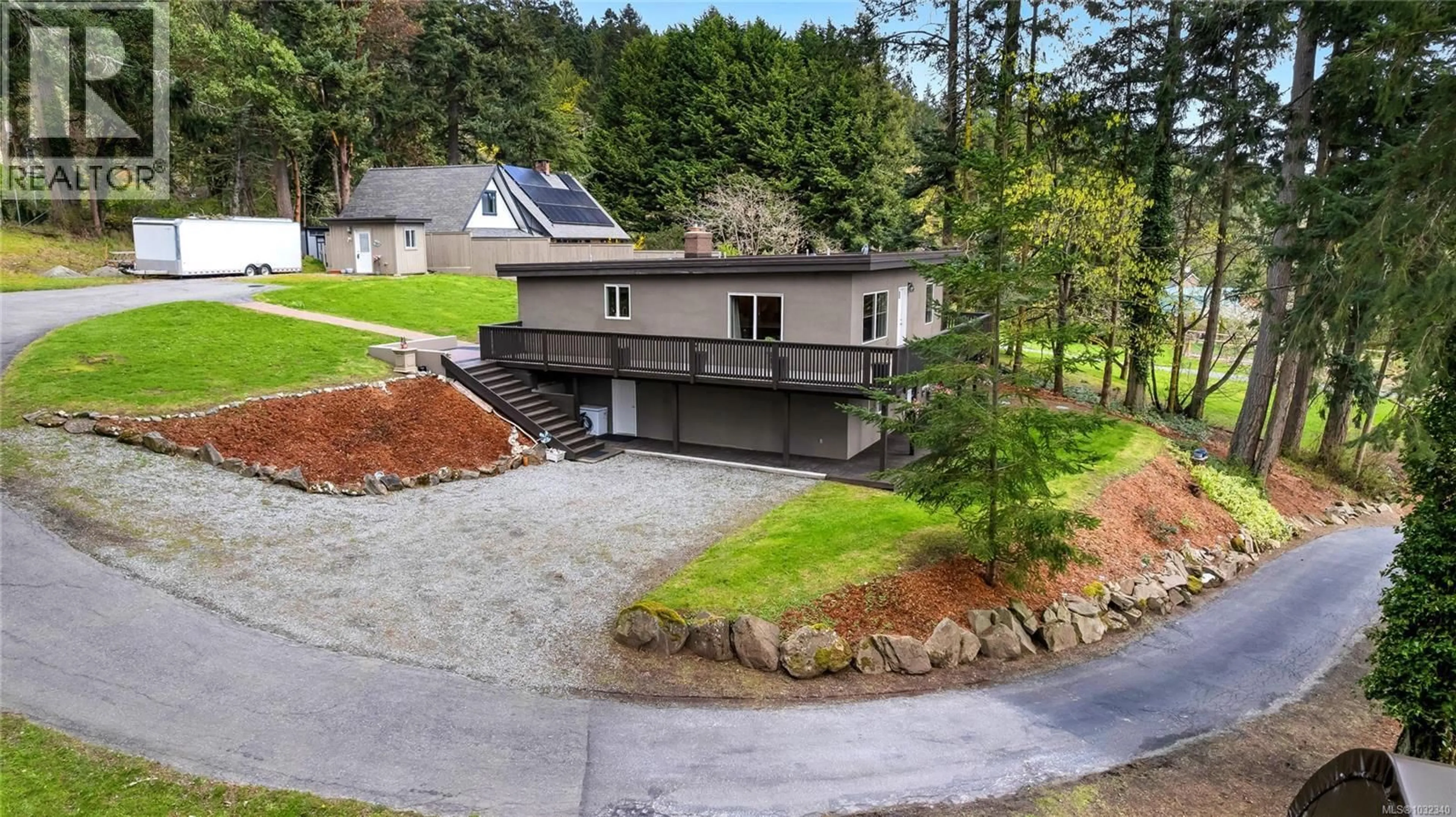 A pic from outside/outdoor area/front of a property/back of a property/a pic from drone, unknown for 1084 TATLOW ROAD, North Saanich British Columbia V8L5P3