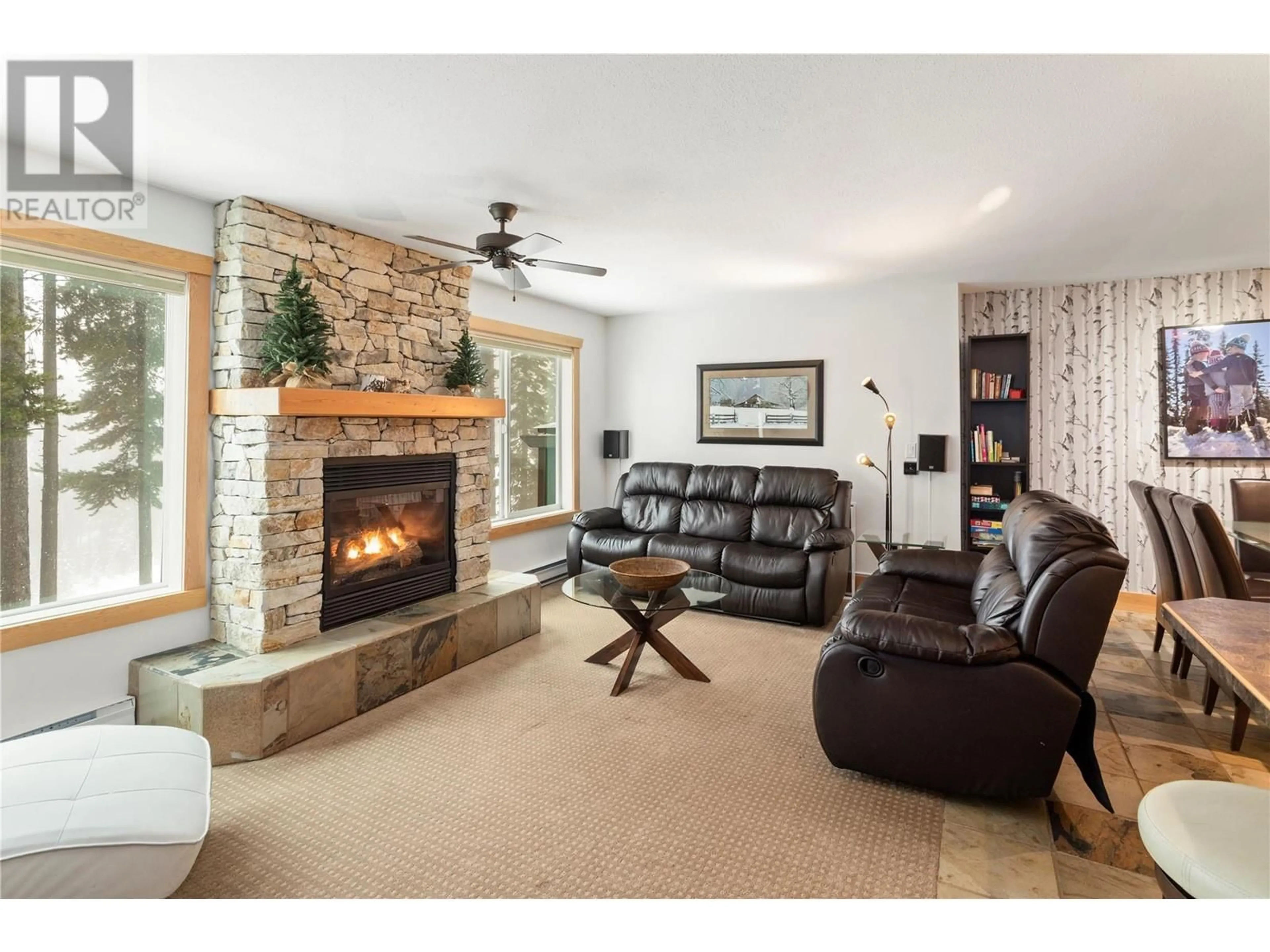 Living room, wood floors for 40 Kettleview Road Unit# 211E, Big White British Columbia V1P1P3