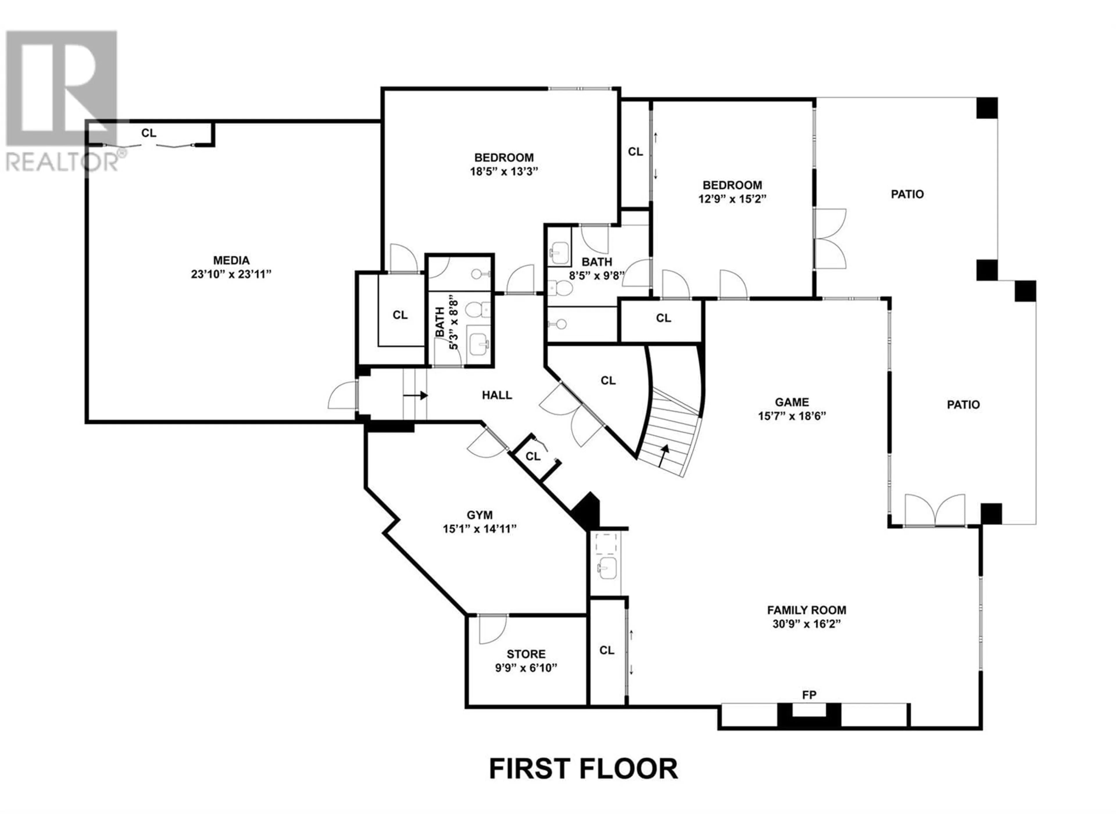 Floor plan for 698 Devonian Avenue, Kelowna British Columbia V1W5C2