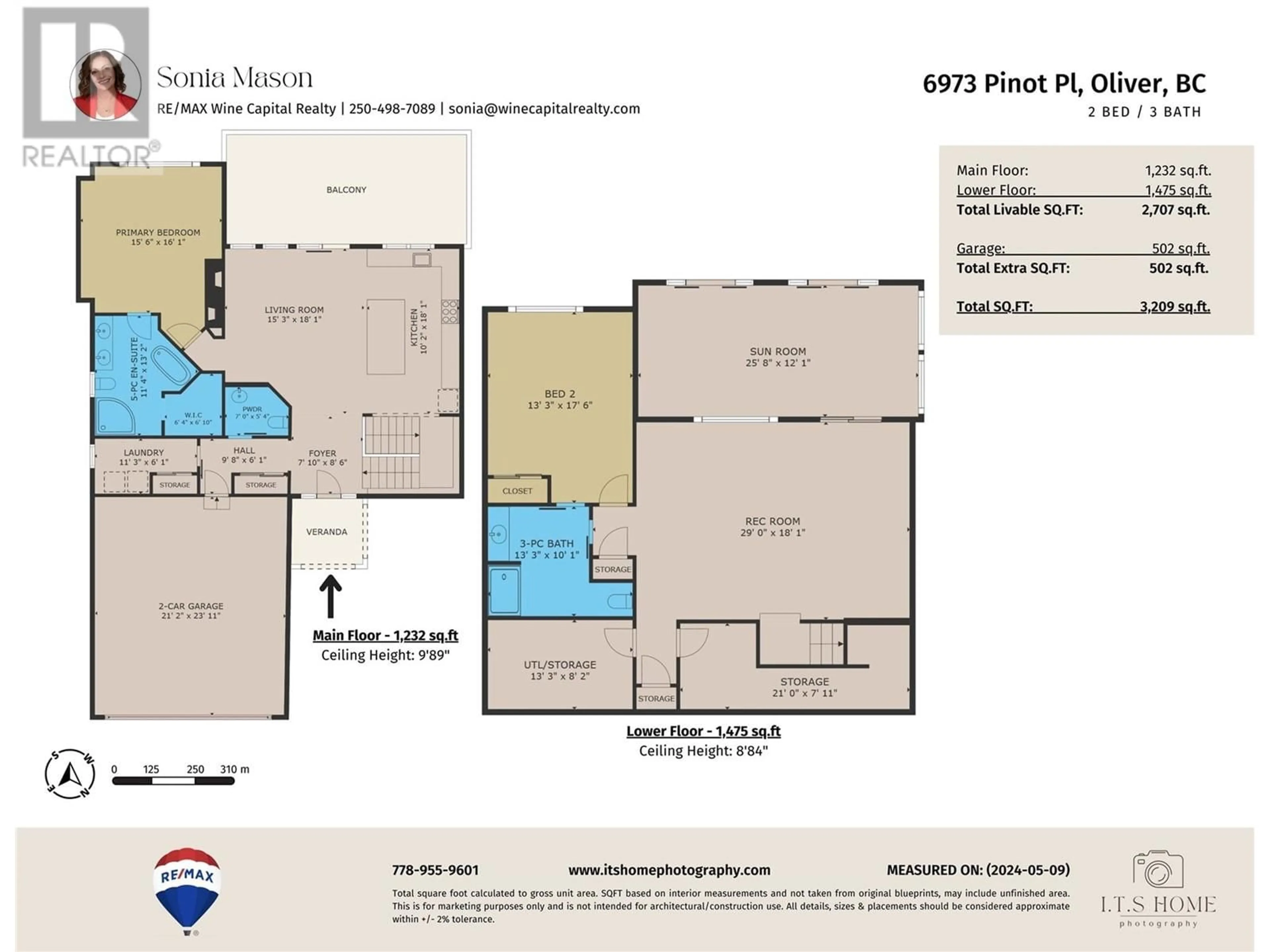 Floor plan for 6973 PINOT Place, Oliver British Columbia V0H1T4