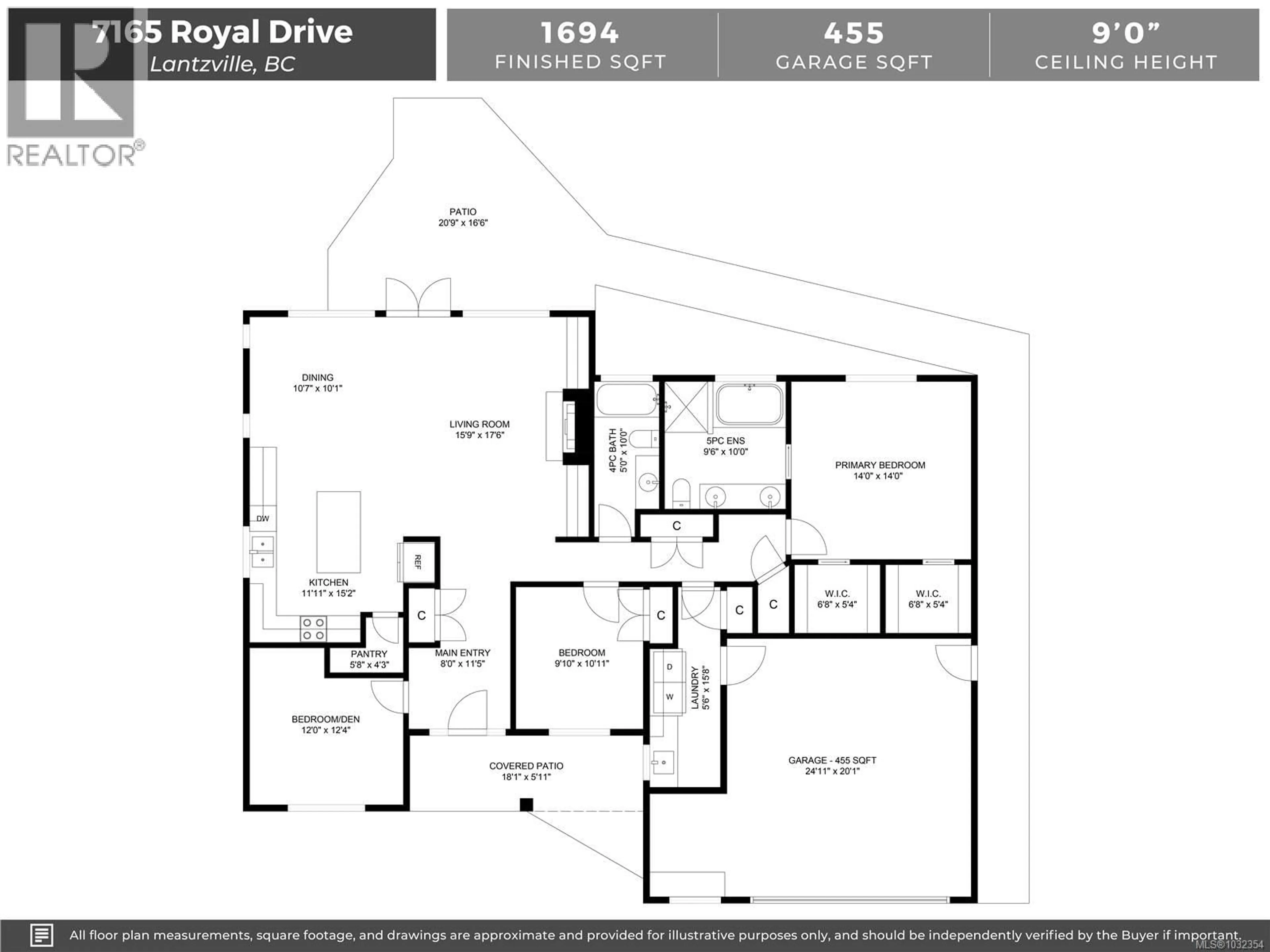 Floor plan for 7165 ROYAL DRIVE, Lantzville British Columbia V0R2H0