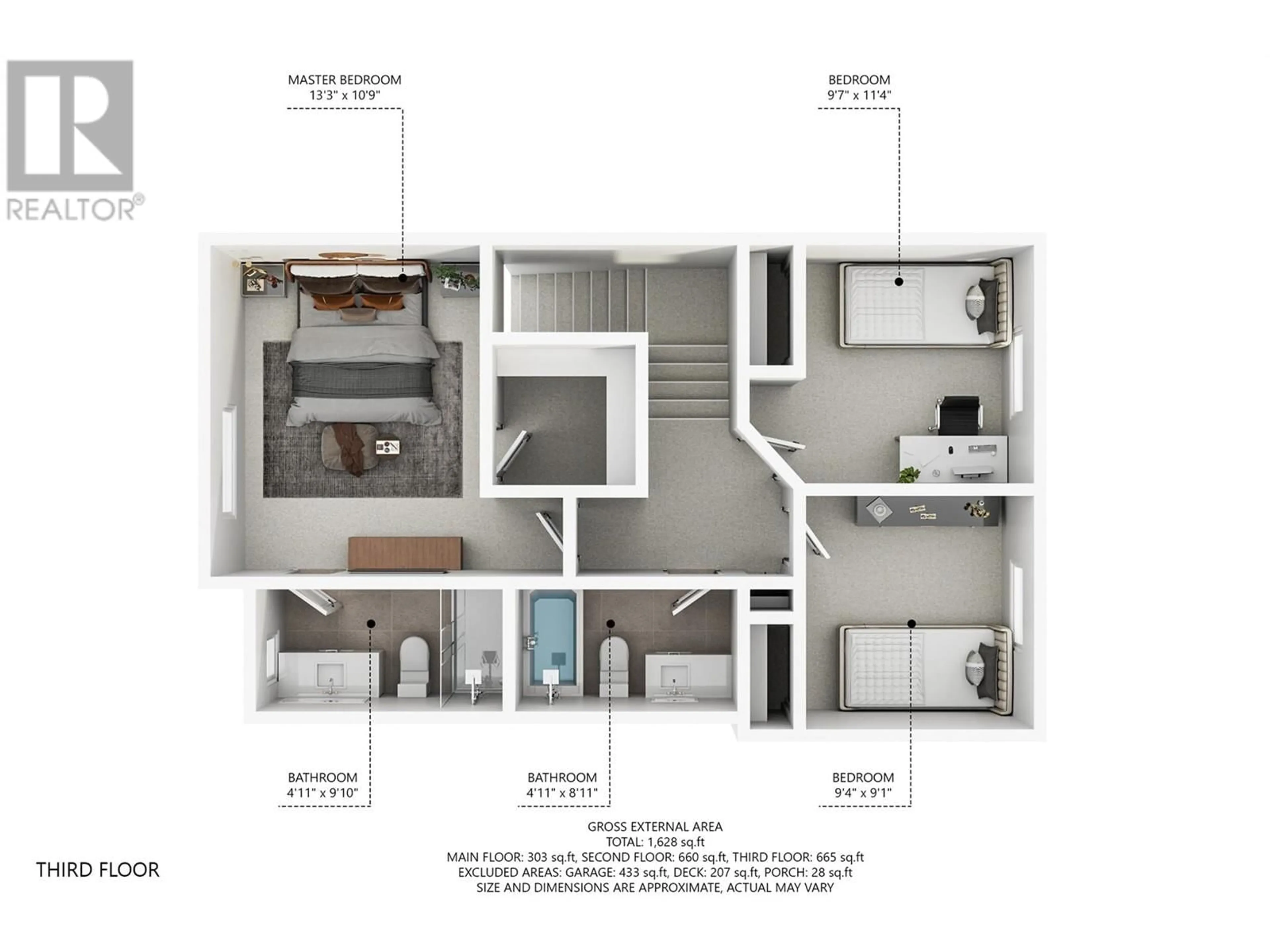 Floor plan for 933 Mt. Robson Place Unit# 15, Vernon British Columbia V1T4G2