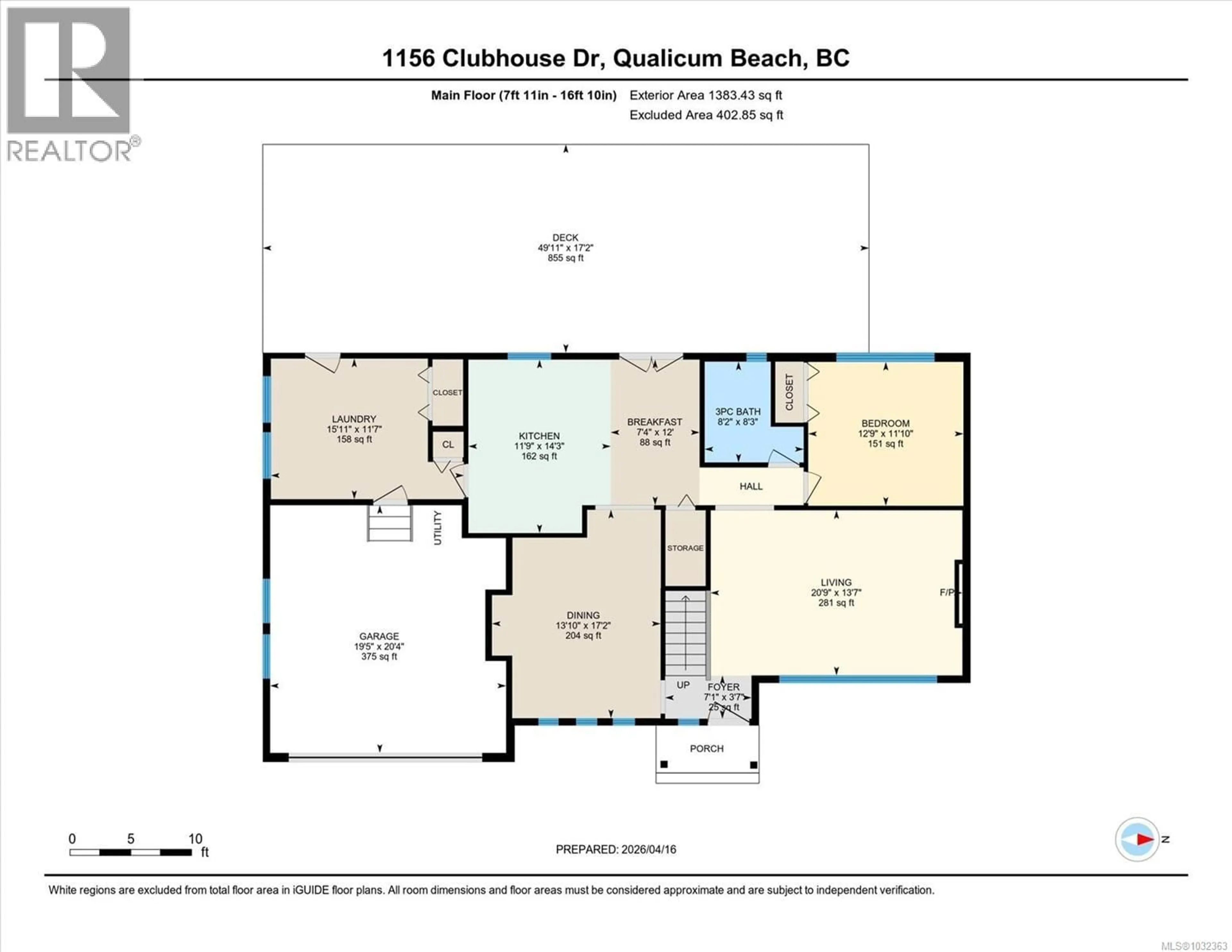 Floor plan for 1156 CLUBHOUSE DRIVE, Qualicum Beach British Columbia V9K1C4