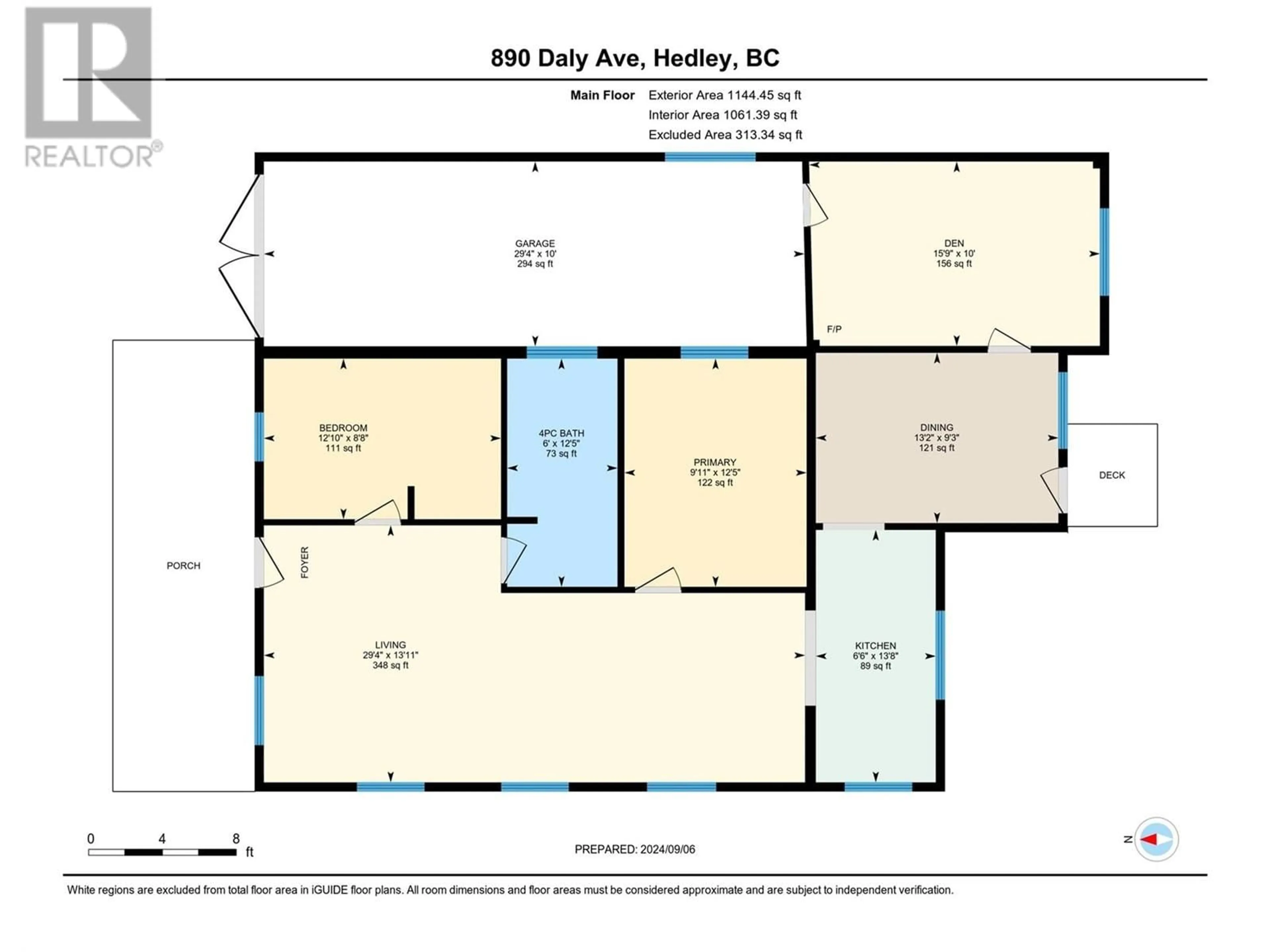 Floor plan for 890 Daly Avenue, Hedley British Columbia V0X1K0