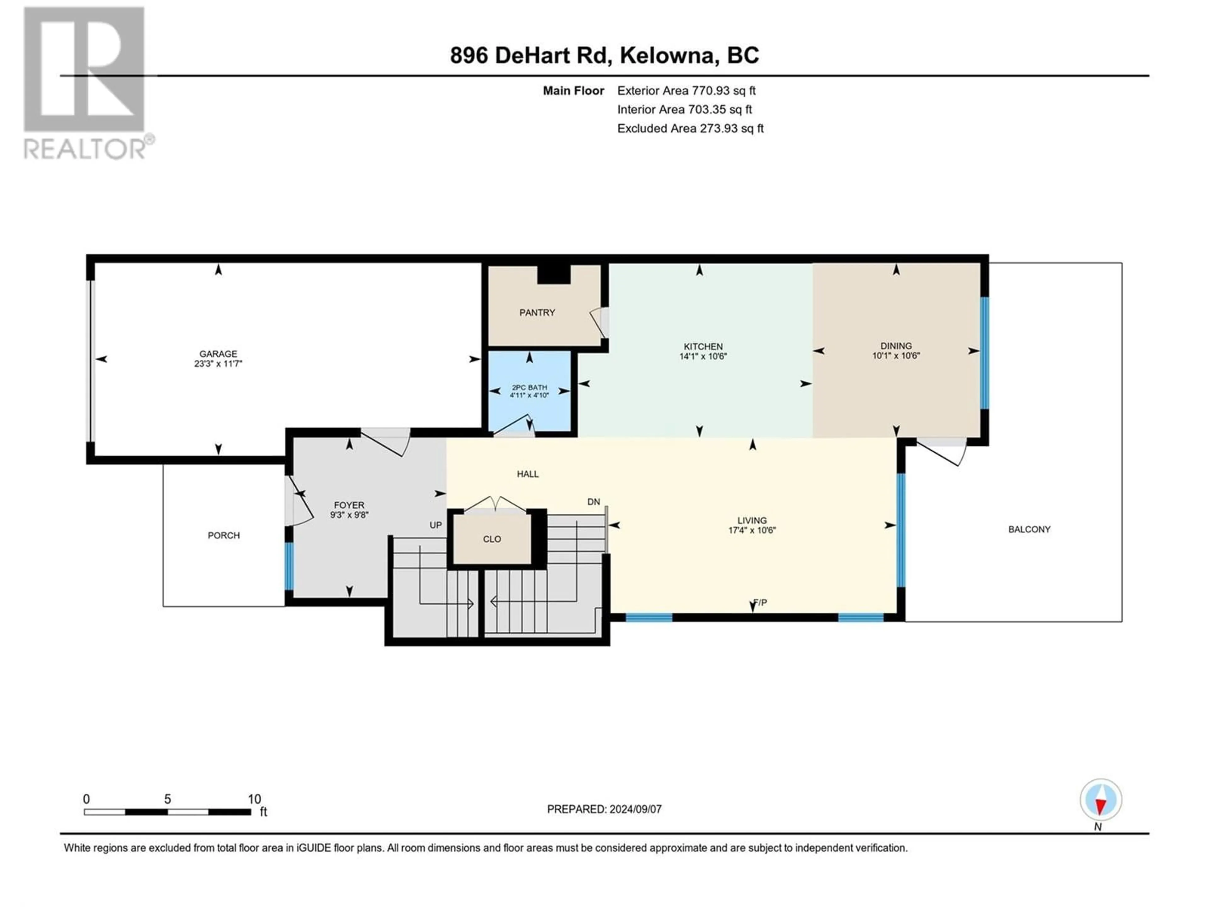 Floor plan for 894/896 Dehart Road, Kelowna British Columbia V1W4N2