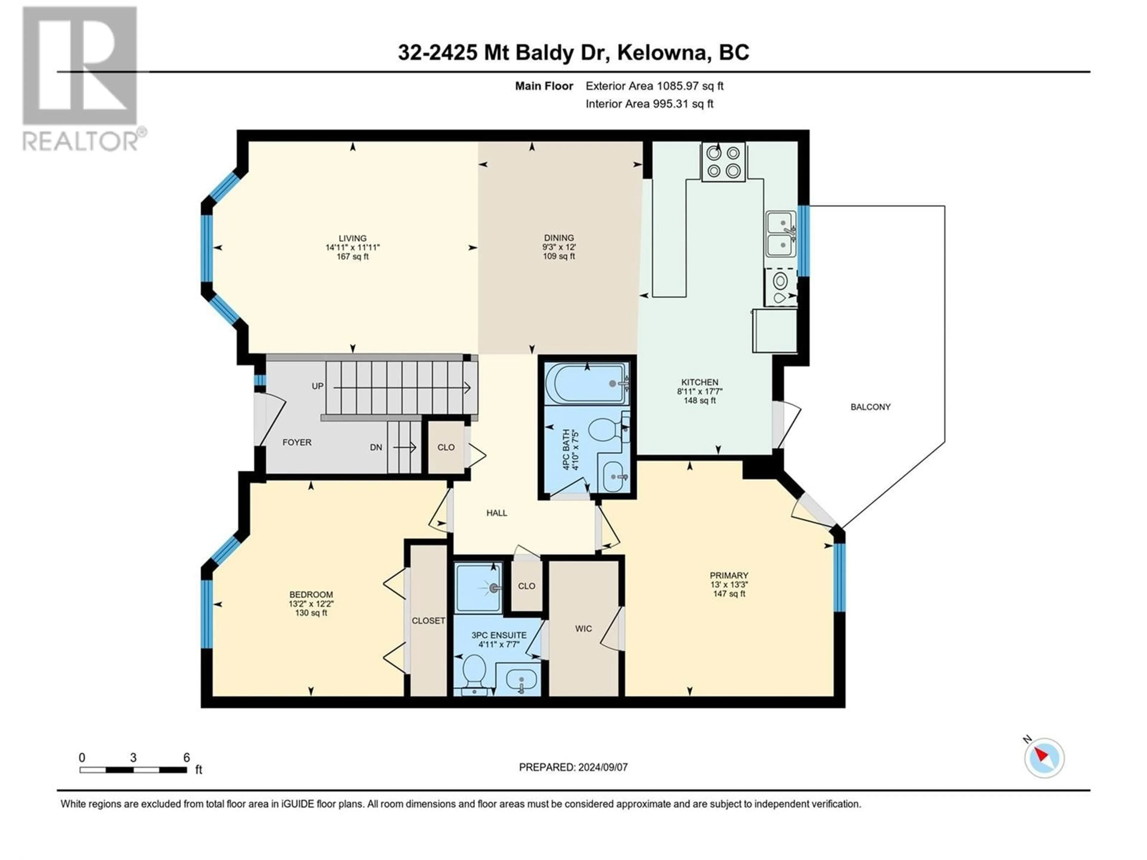 Floor plan for 2425 Mount Baldy Drive Unit# 32, Kelowna British Columbia V1V1Z3