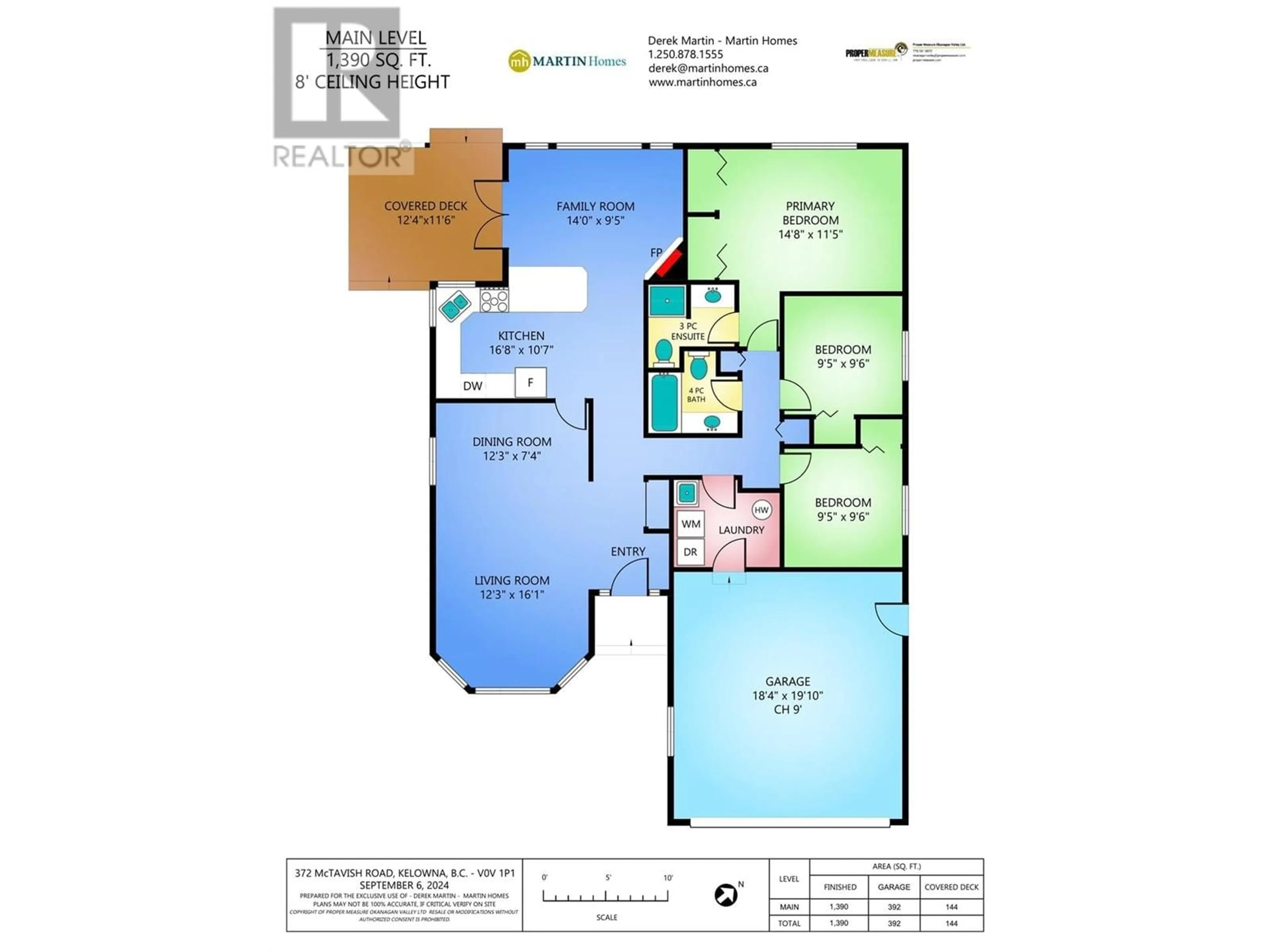 Floor plan for 372 Mctavish Road, Kelowna British Columbia V1V1P1