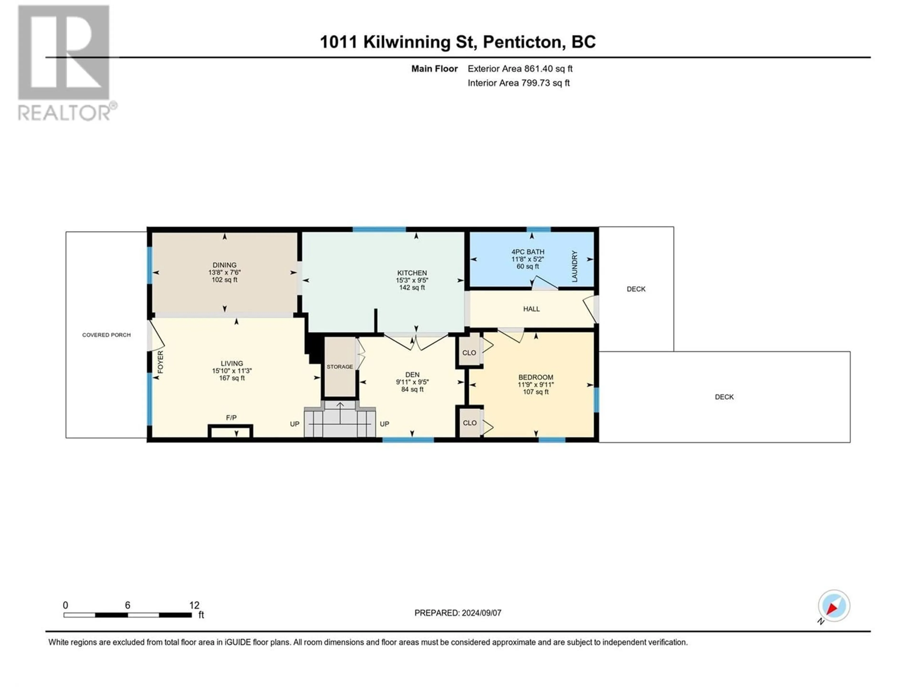 Floor plan for 1011 KILWINNING Street, Penticton British Columbia V2A4N8