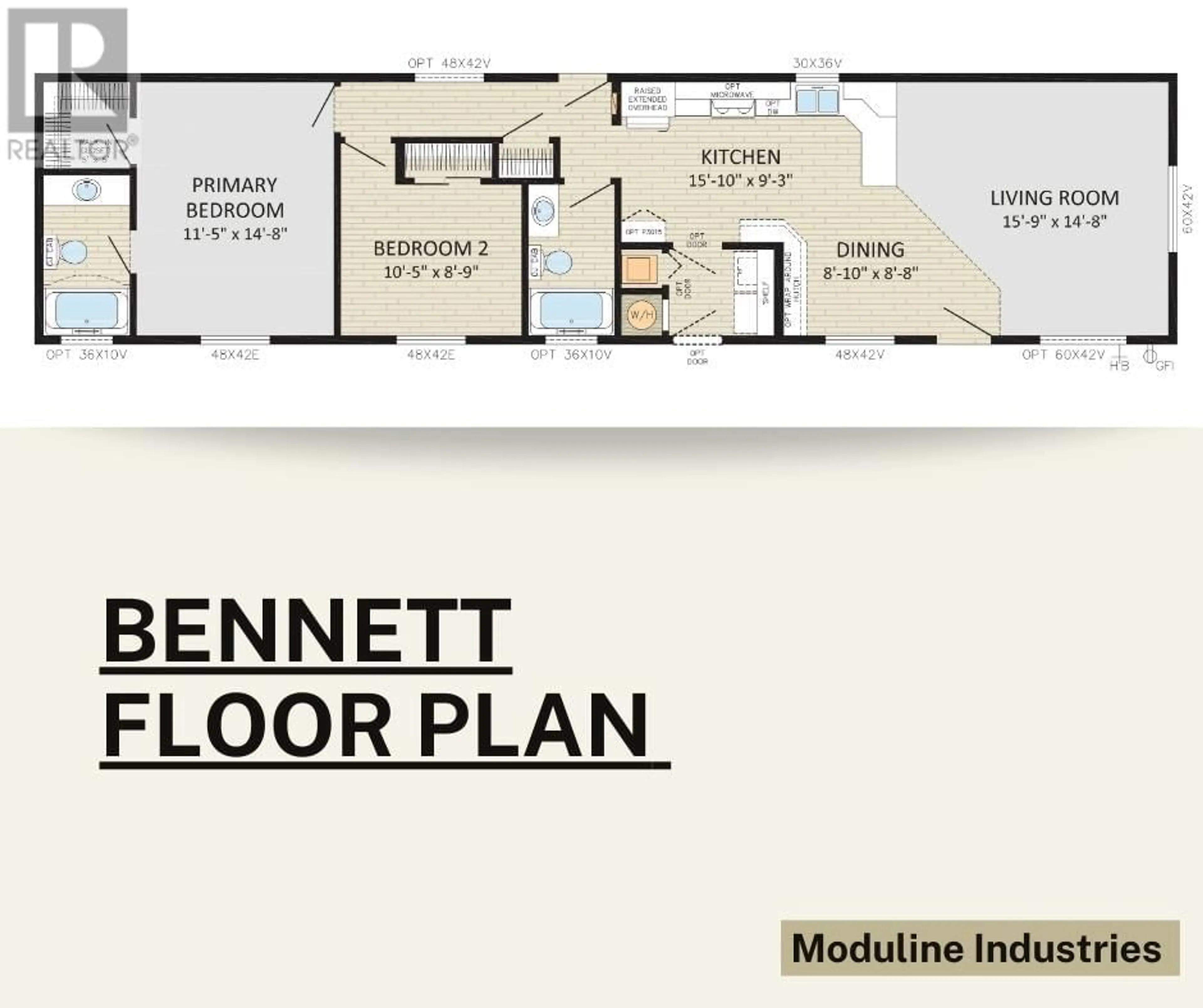 Floor plan for 1885 Tappen Notch Hill Road Unit# 96, Tappen British Columbia V0E2X0