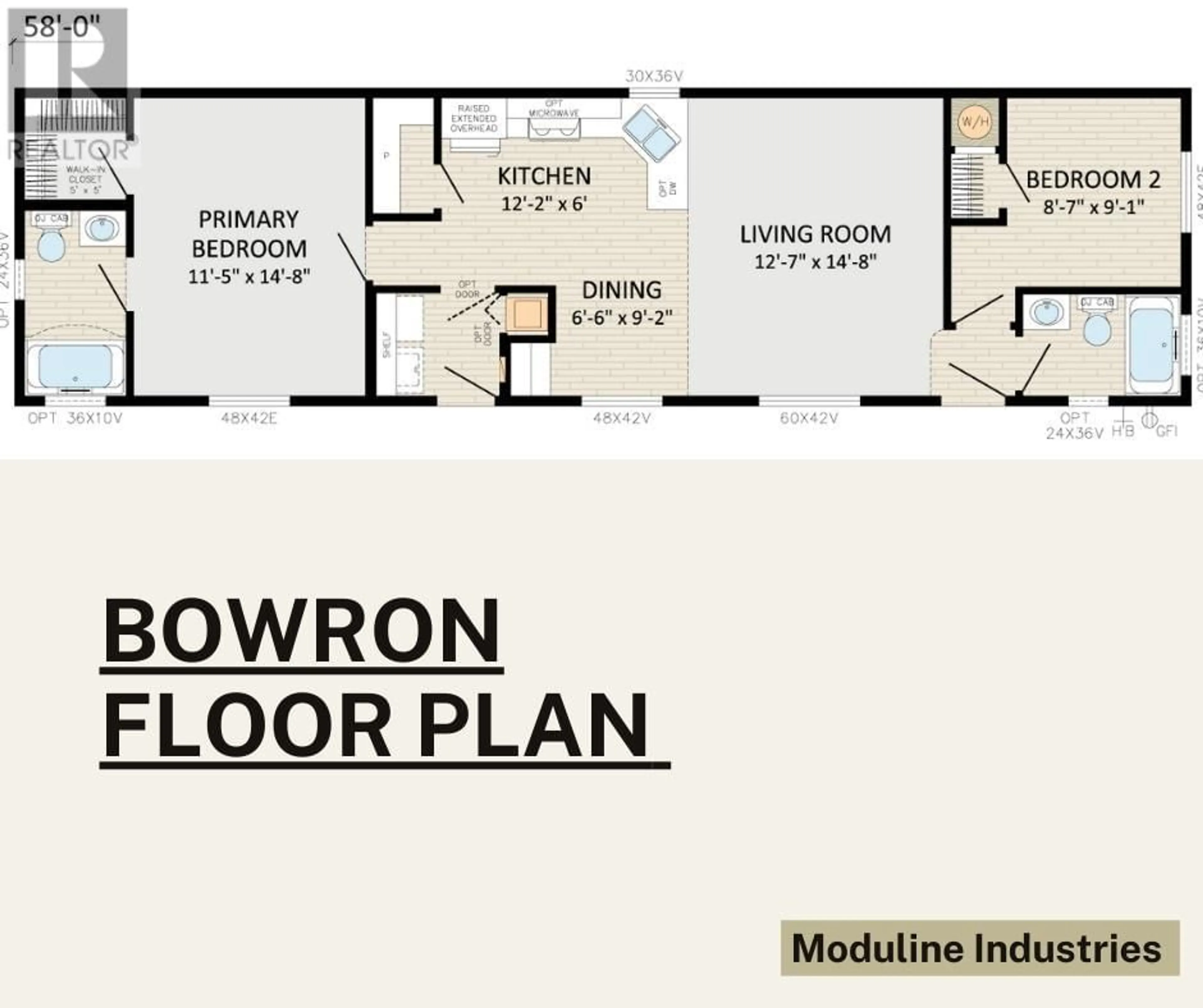 Floor plan for 1885 Tappen Notch Hill Road Unit# 97, Tappen British Columbia V0E2X0