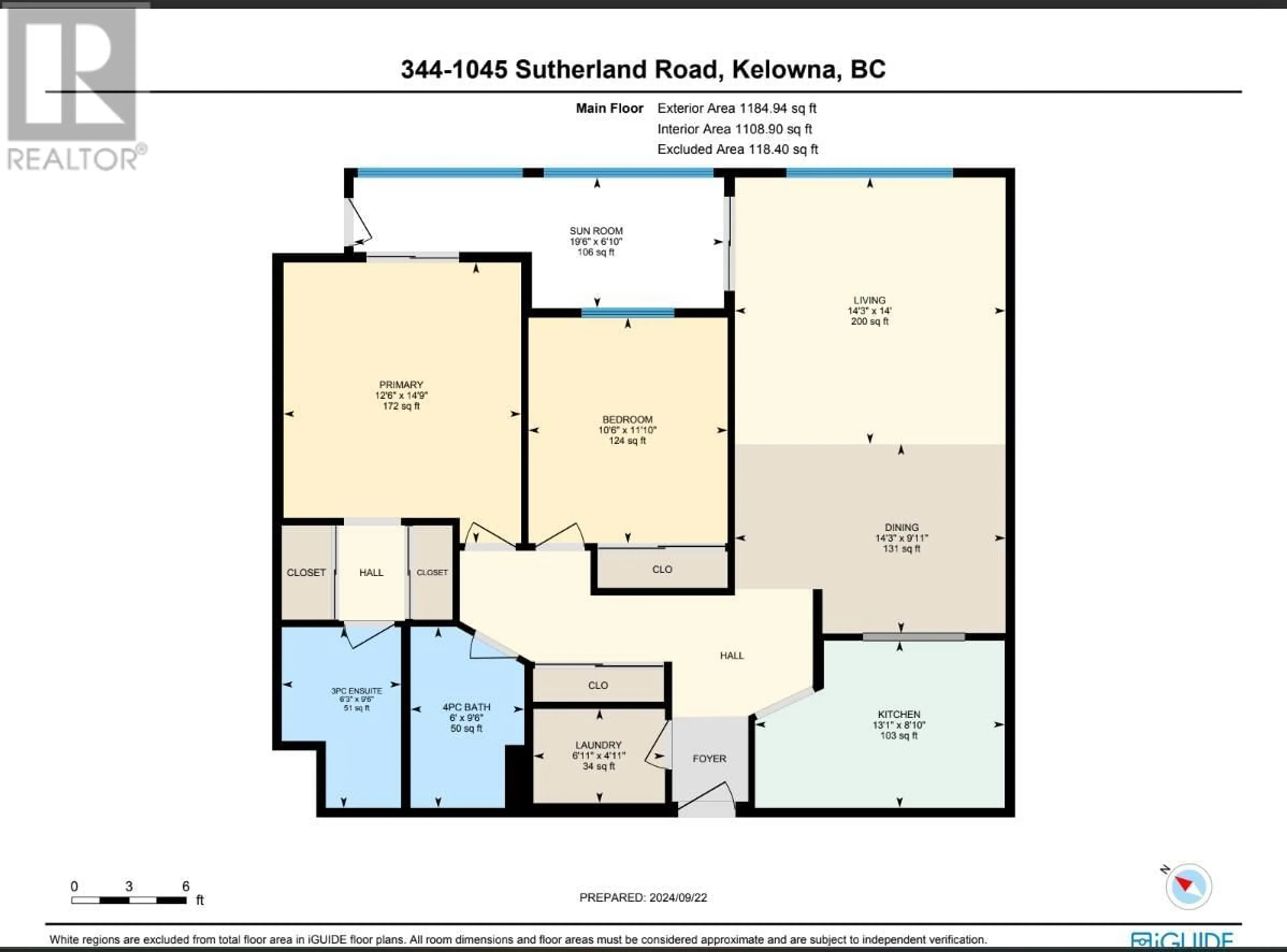 Floor plan for 1045 Sutherland Avenue Unit# 344, Kelowna British Columbia V1Y5Y1