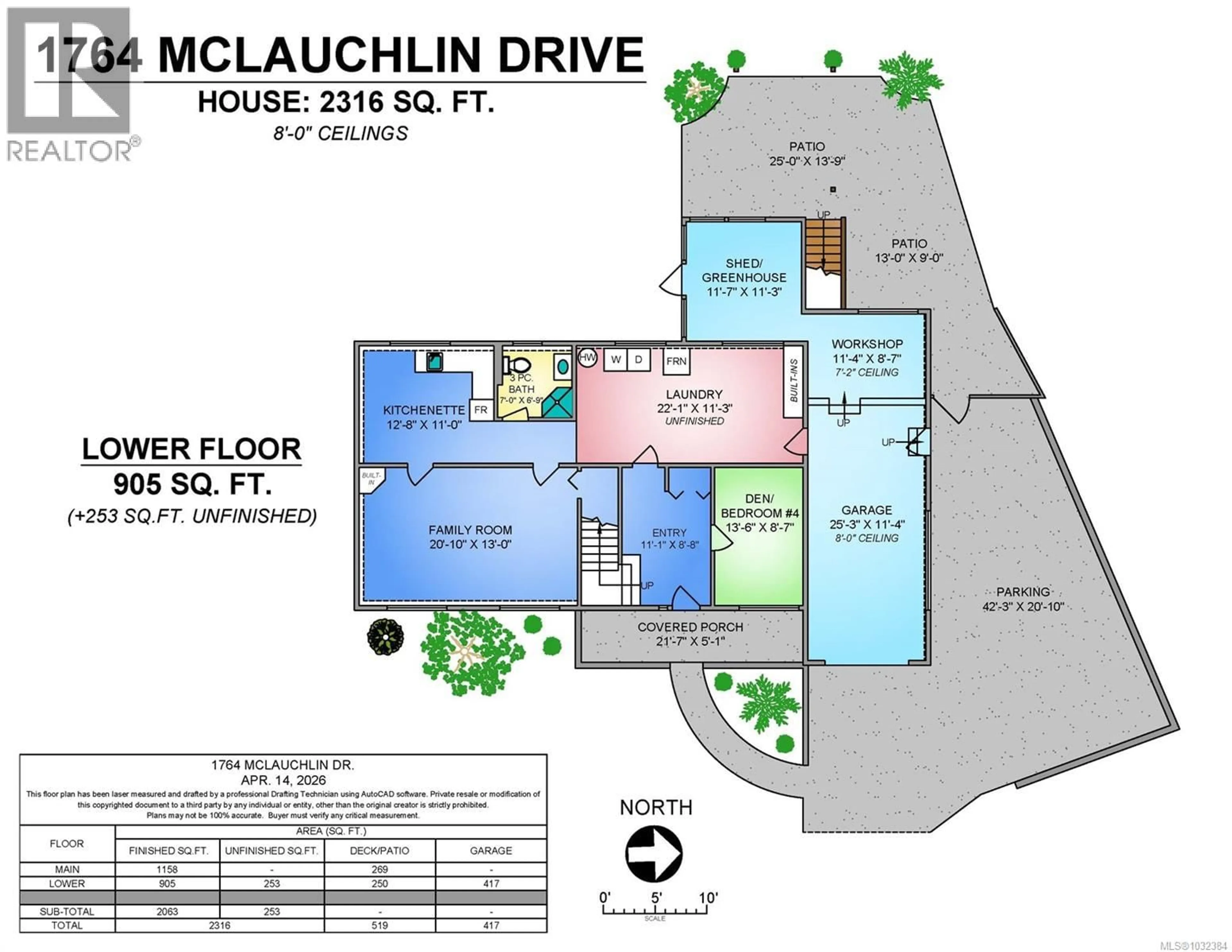 Floor plan for 1764 MCLAUCHLIN DRIVE, Courtenay British Columbia V9N5S3