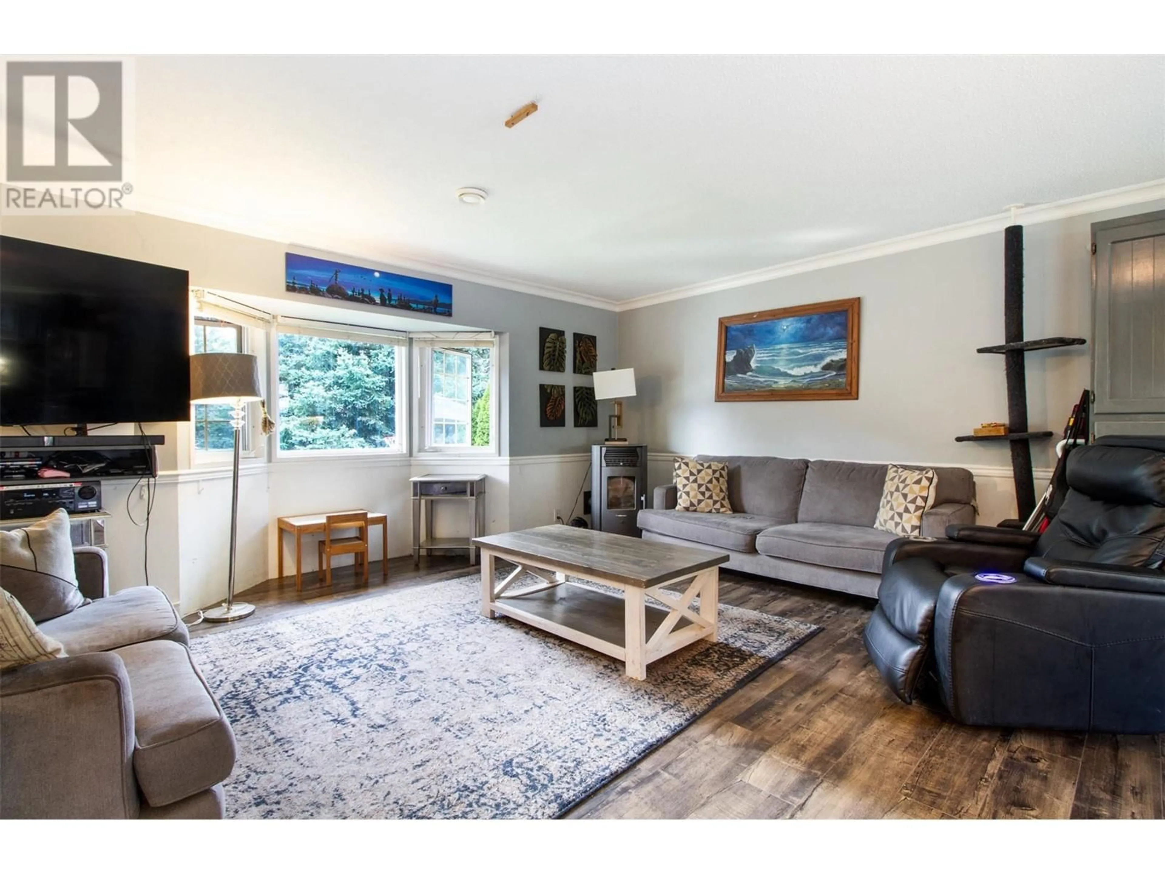 Living room, wood floors for 1766 Biatecki Road, Revelstoke British Columbia V0E2S1