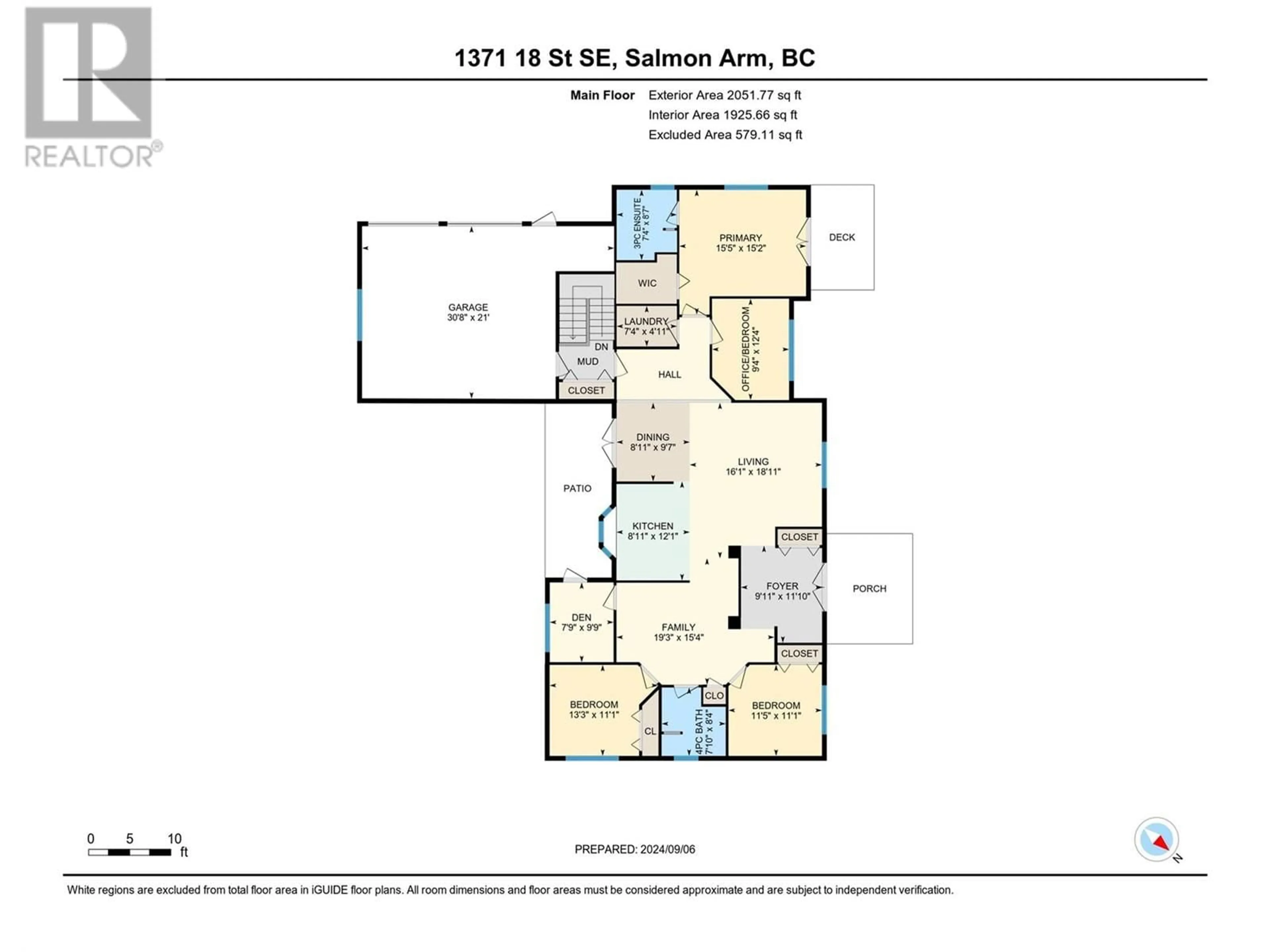 Floor plan for 1371 18 Street SE, Salmon Arm British Columbia V1E2E5