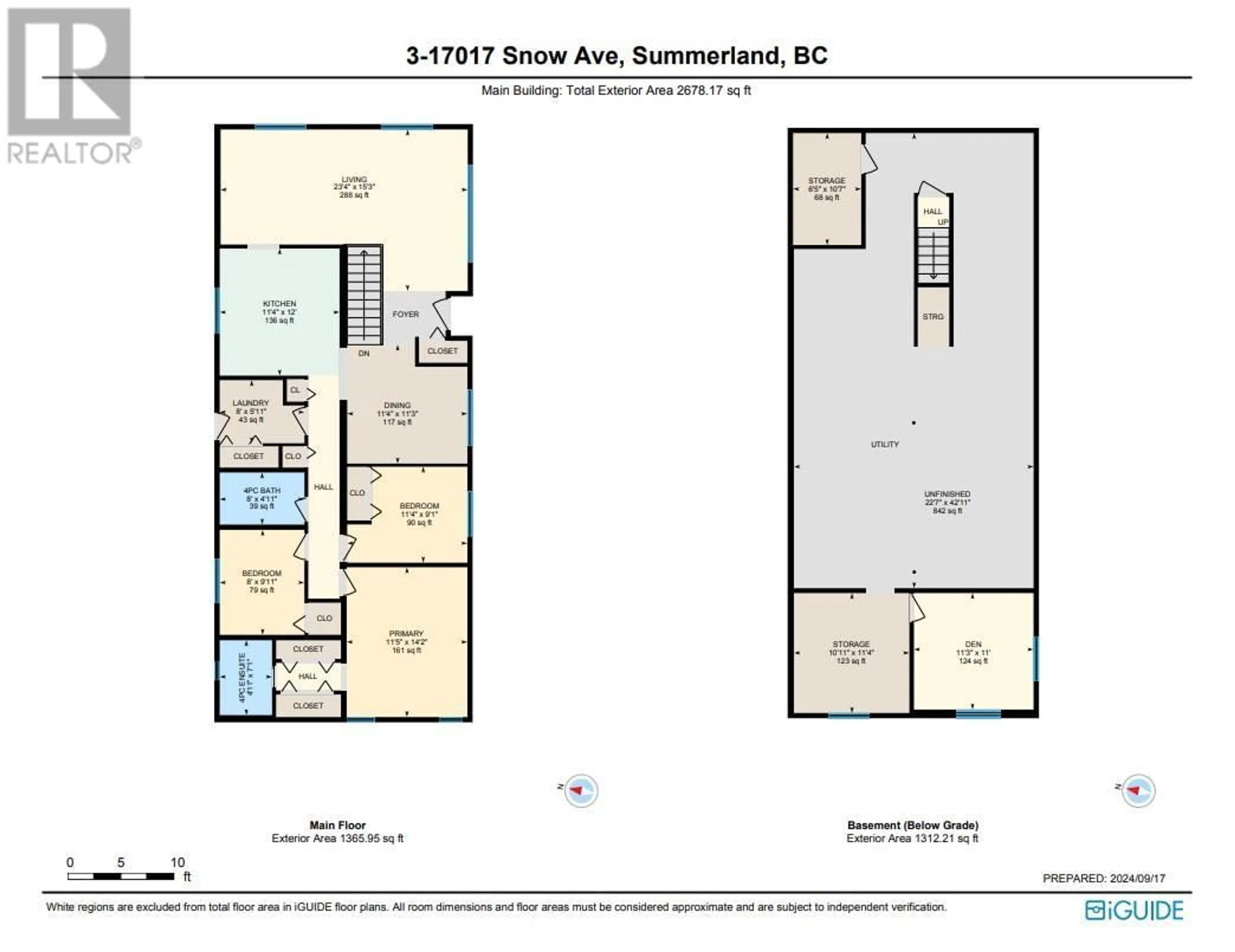 Floor plan for 3 - 17017 SNOW AVENUE, Summerland British Columbia V0H1Z6