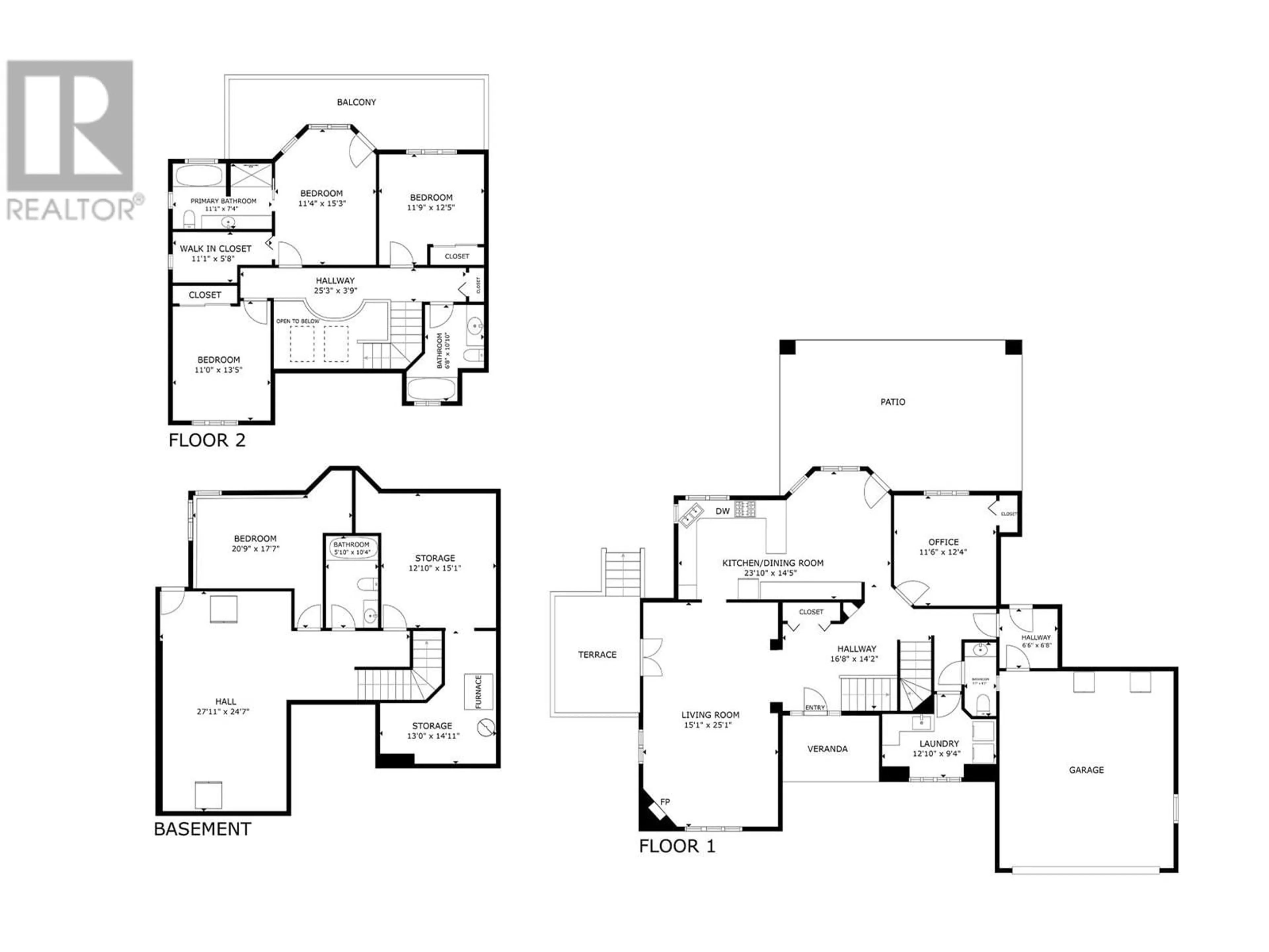 Floor plan for 3962 Summerside Court, Kelowna British Columbia V1W3Z6