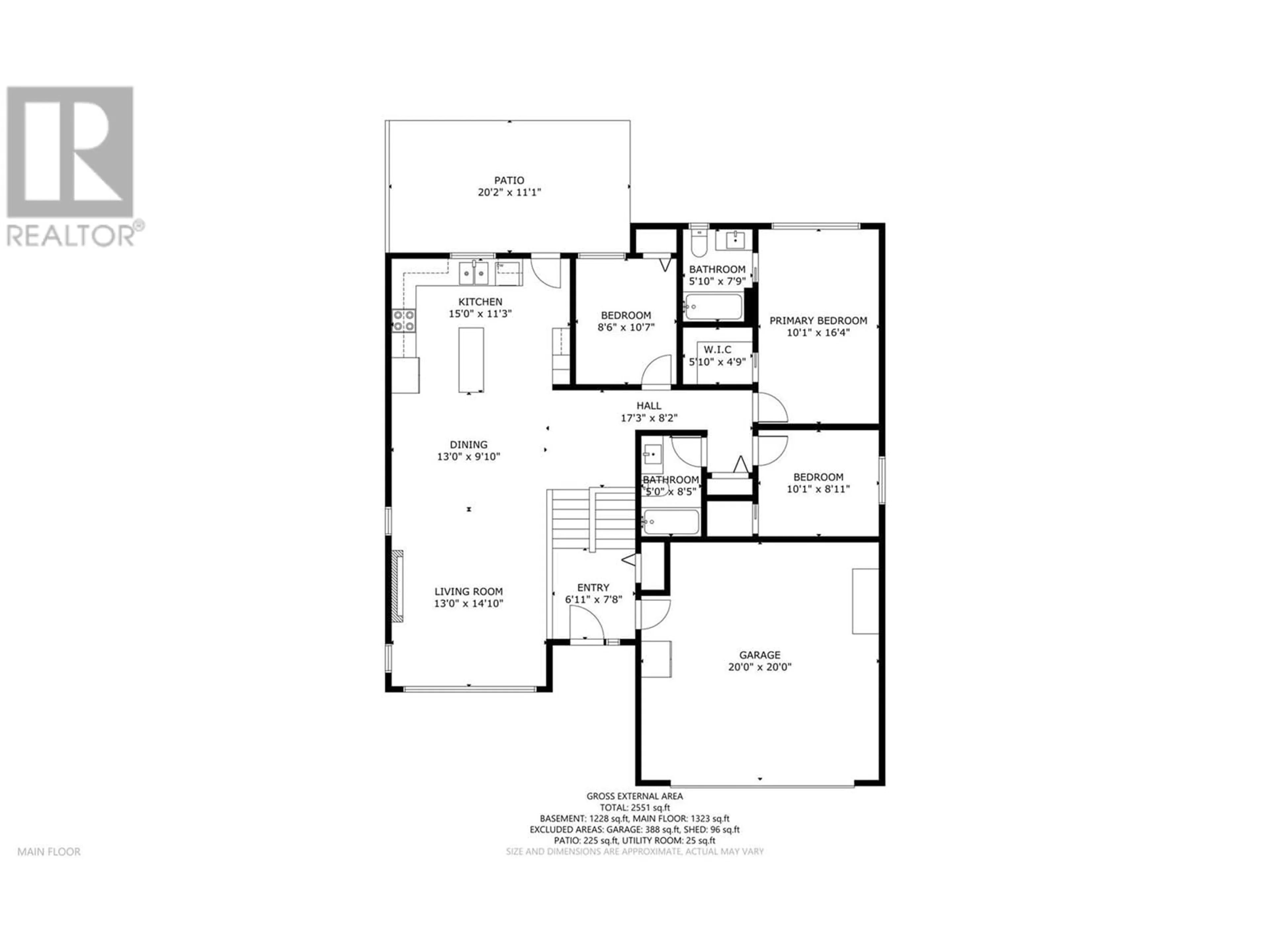 Floor plan for 6681 Blackcomb Way, Vernon British Columbia V1B0A3