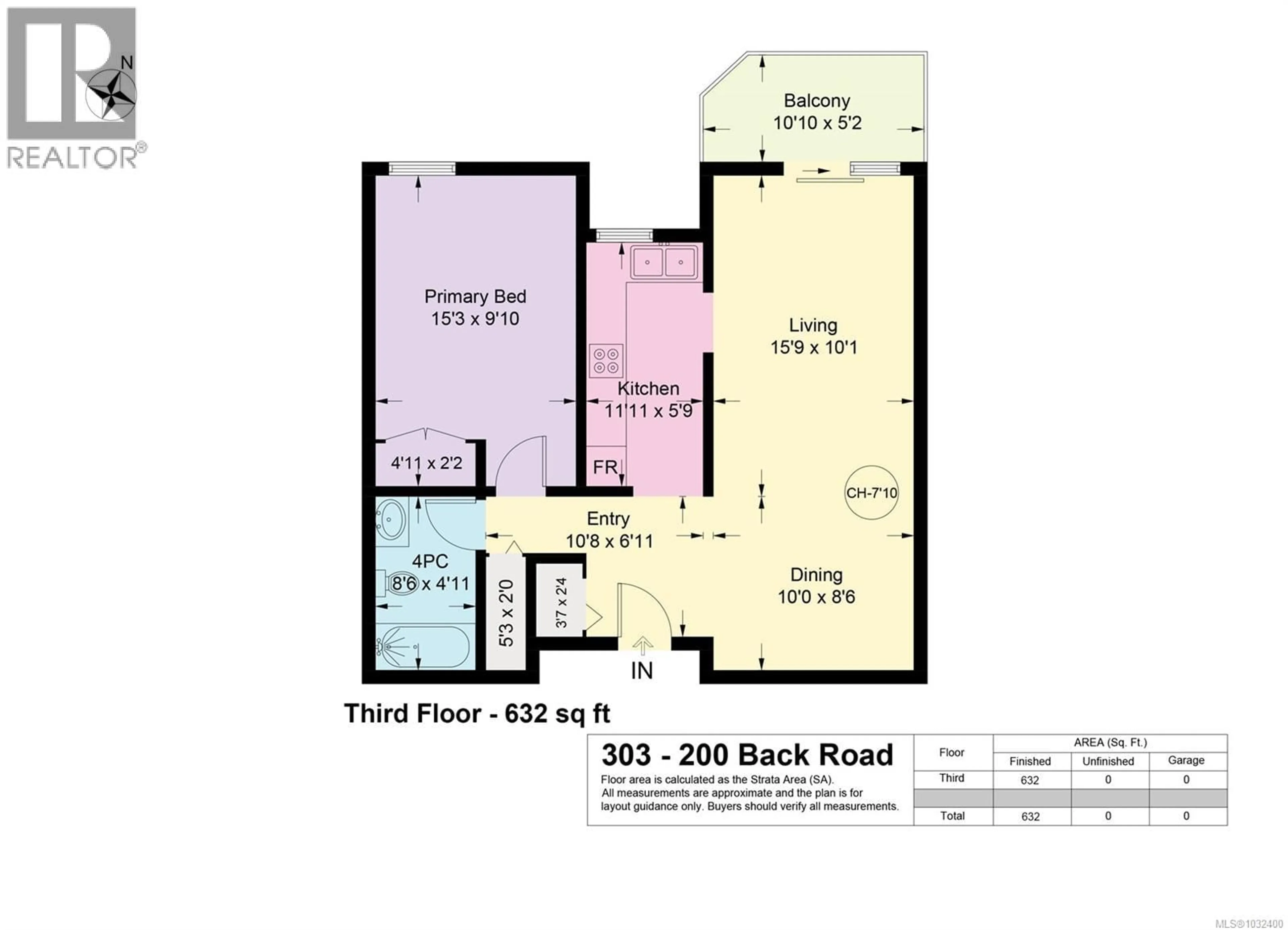 Floor plan for 303 - 200 BACK ROAD, Courtenay British Columbia V9N3W6