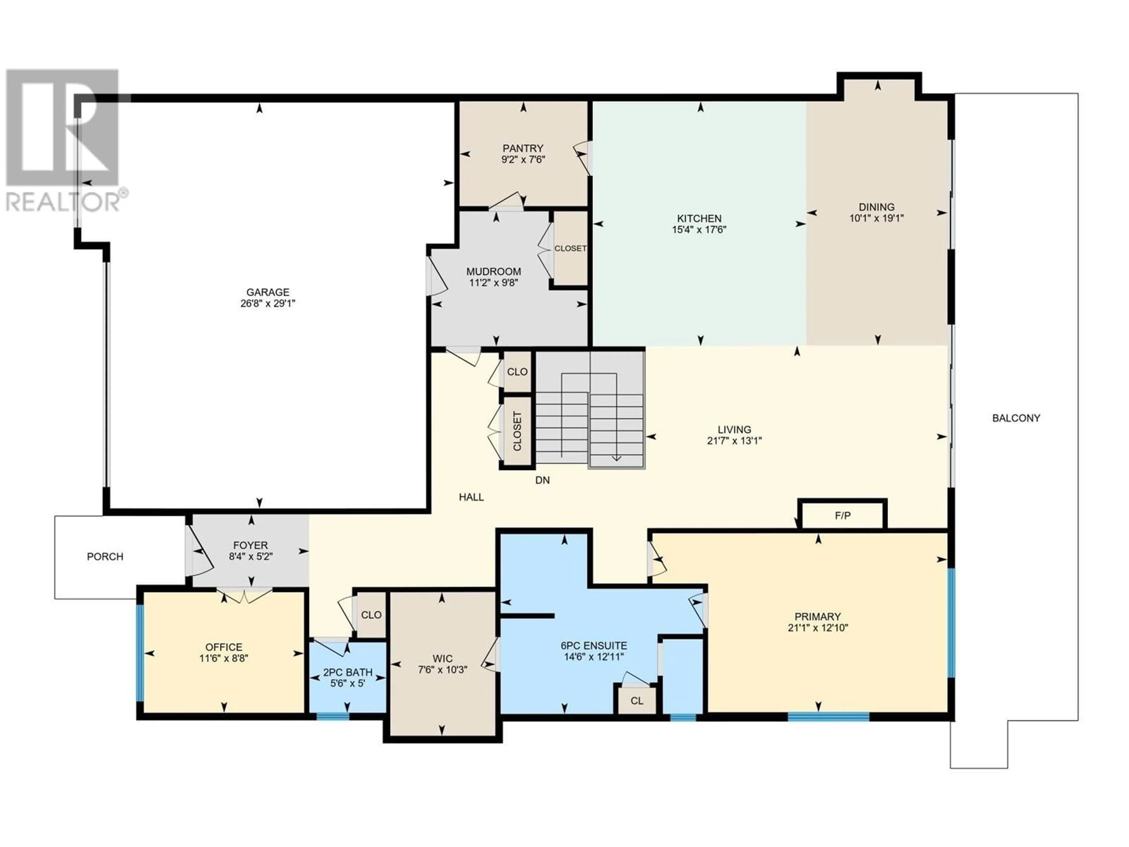 Floor plan for 557 Acadia Street, Kelowna British Columbia V1V0A8