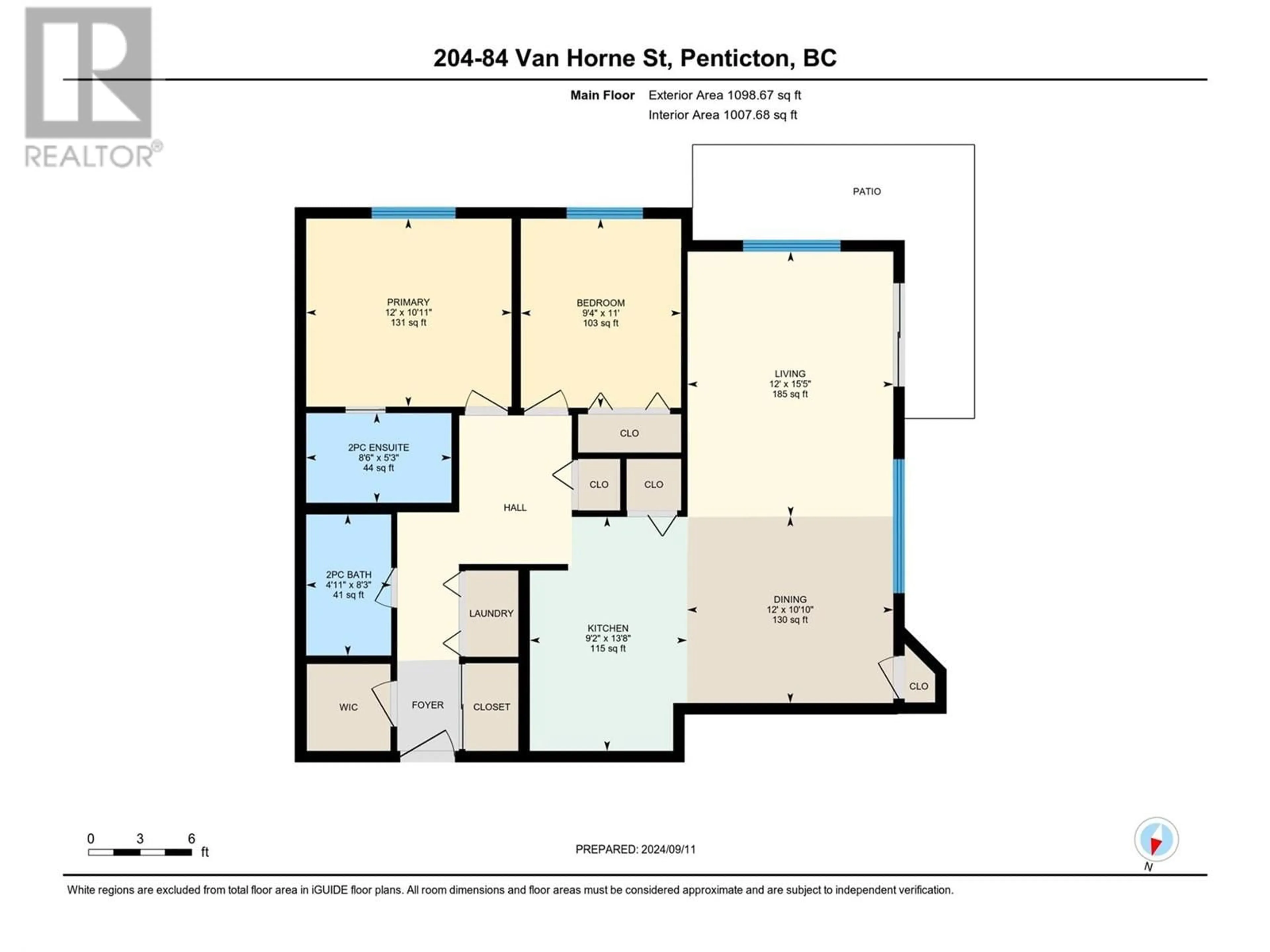 Floor plan for 84 Van Horne Street Unit# 204, Penticton British Columbia V2A4J8