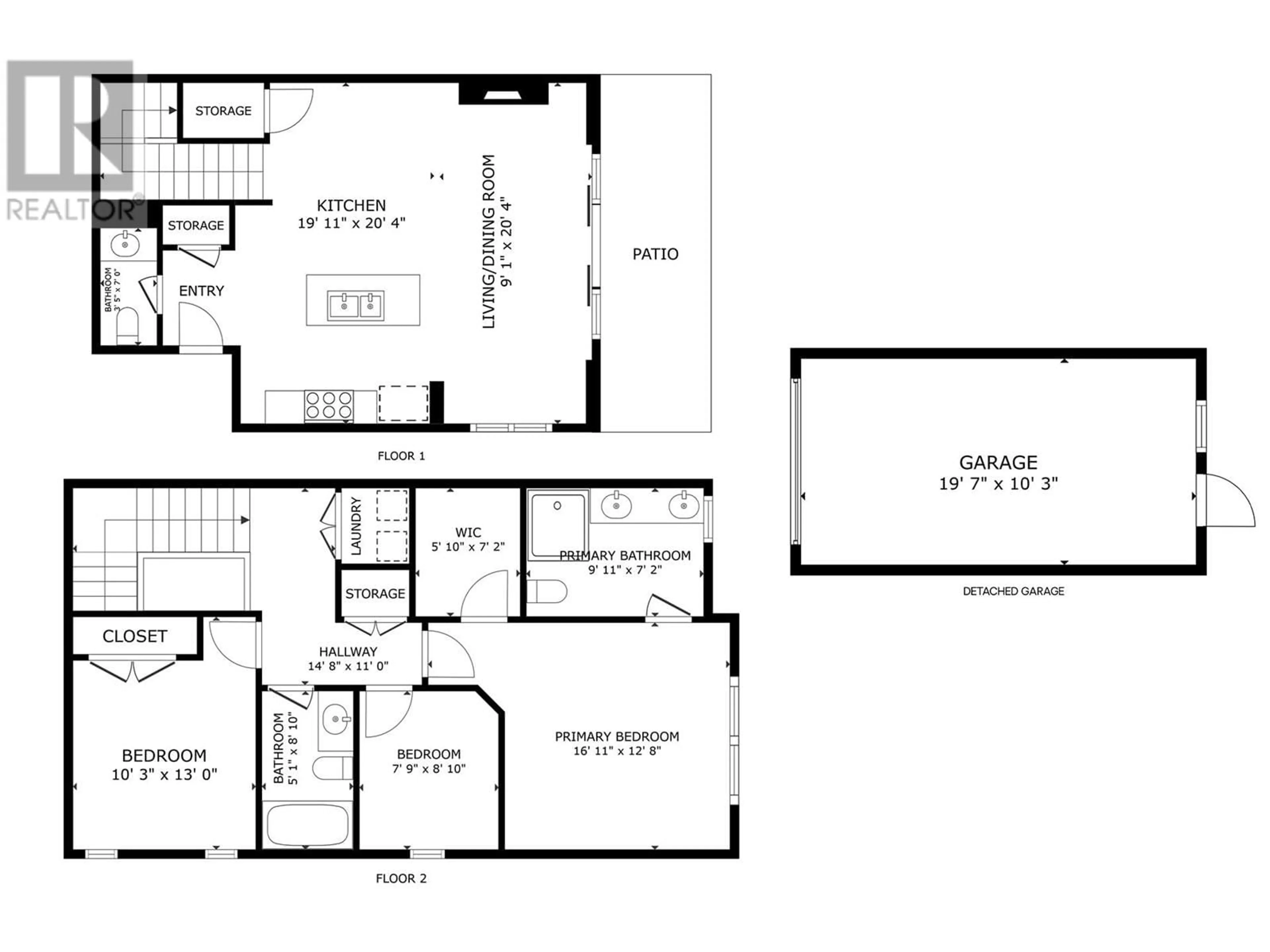 Floor plan for 770 Cadder Avenue, Kelowna British Columbia V1Y5N6