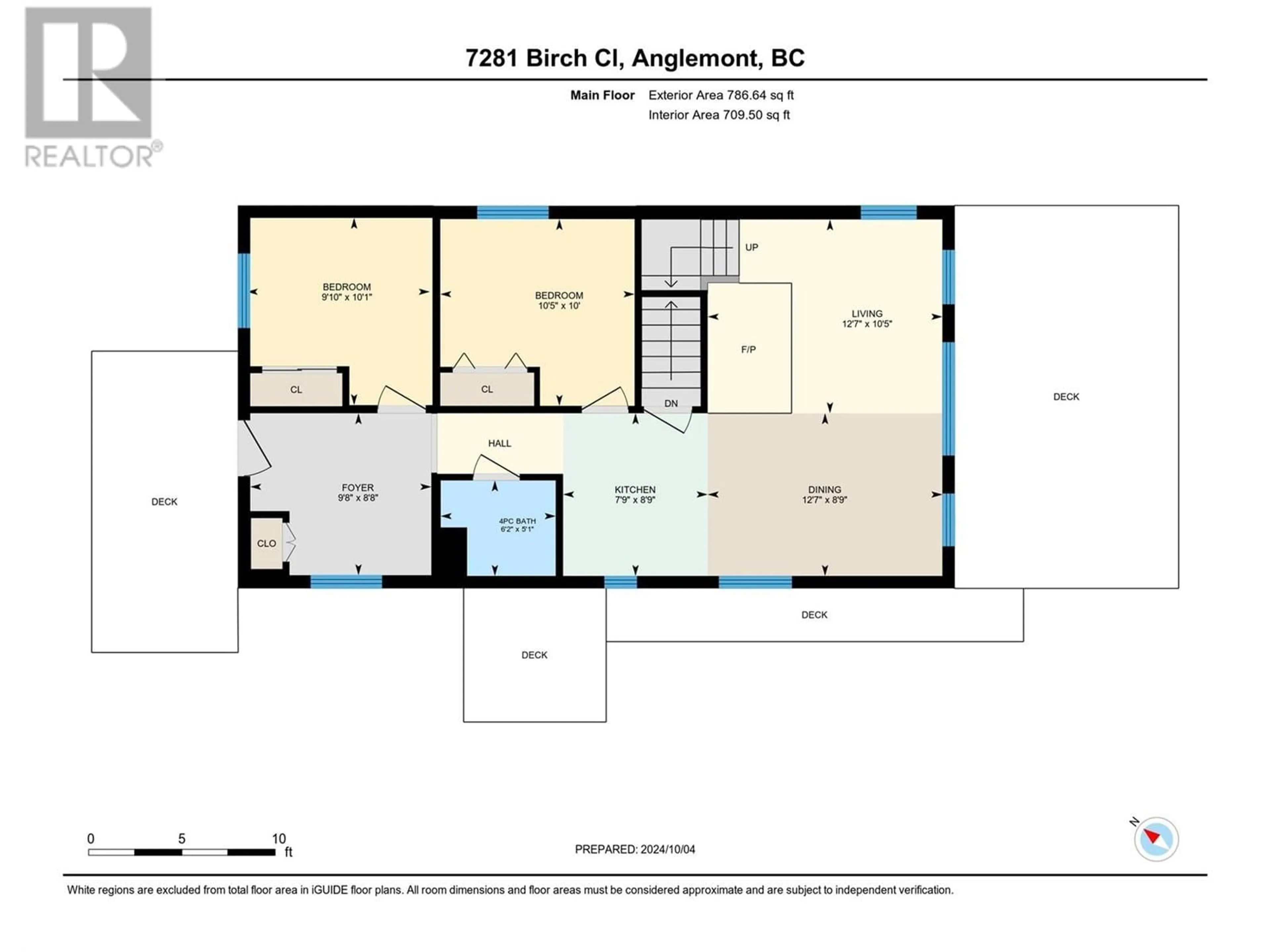 Floor plan for 7281 Birch Close Lot# 84, Anglemont British Columbia V0E1M8