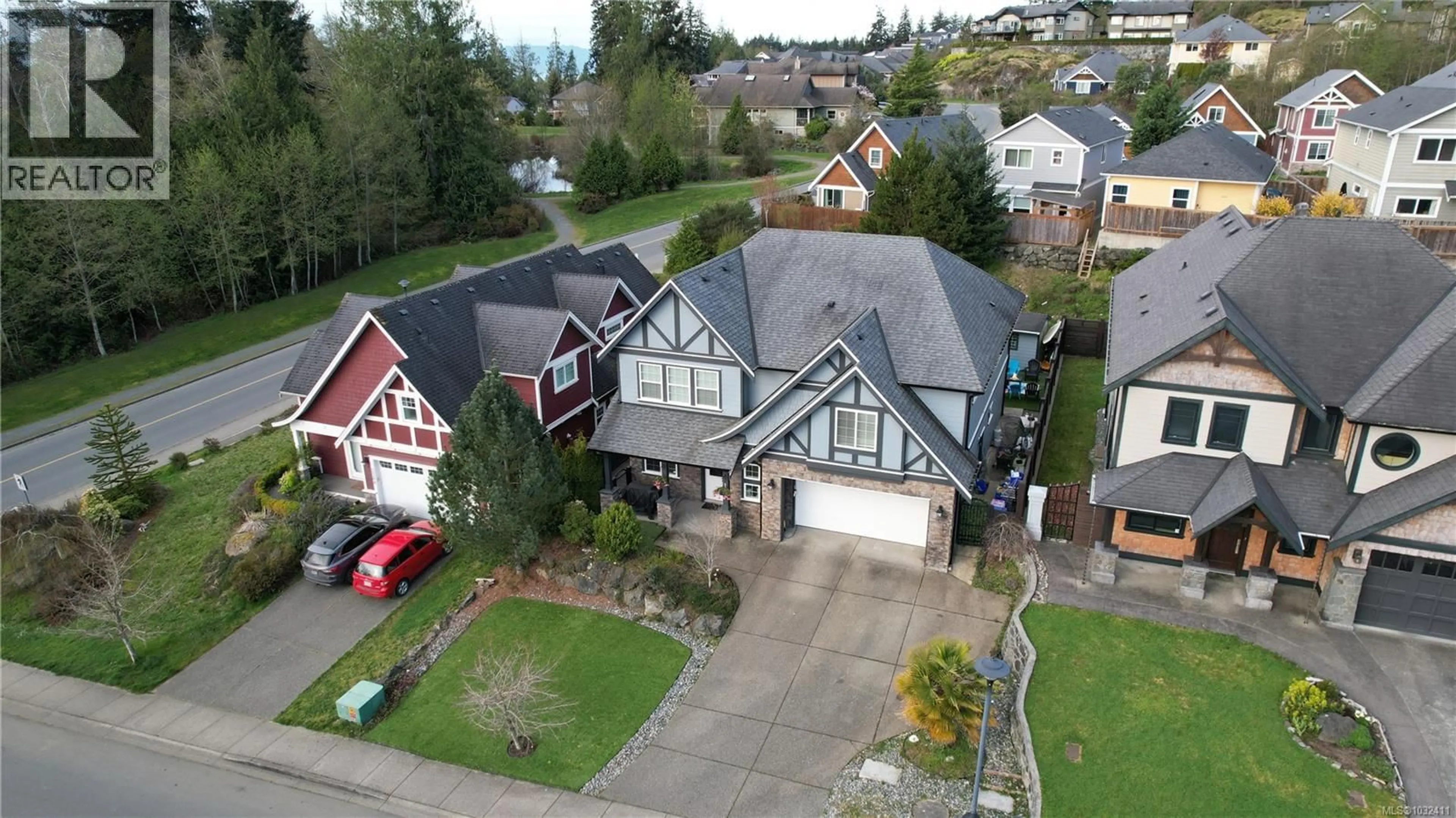 A pic from outside/outdoor area/front of a property/back of a property/a pic from drone, street for 2272 FRENCH ROAD NORTH, Sooke British Columbia V9Z0M3