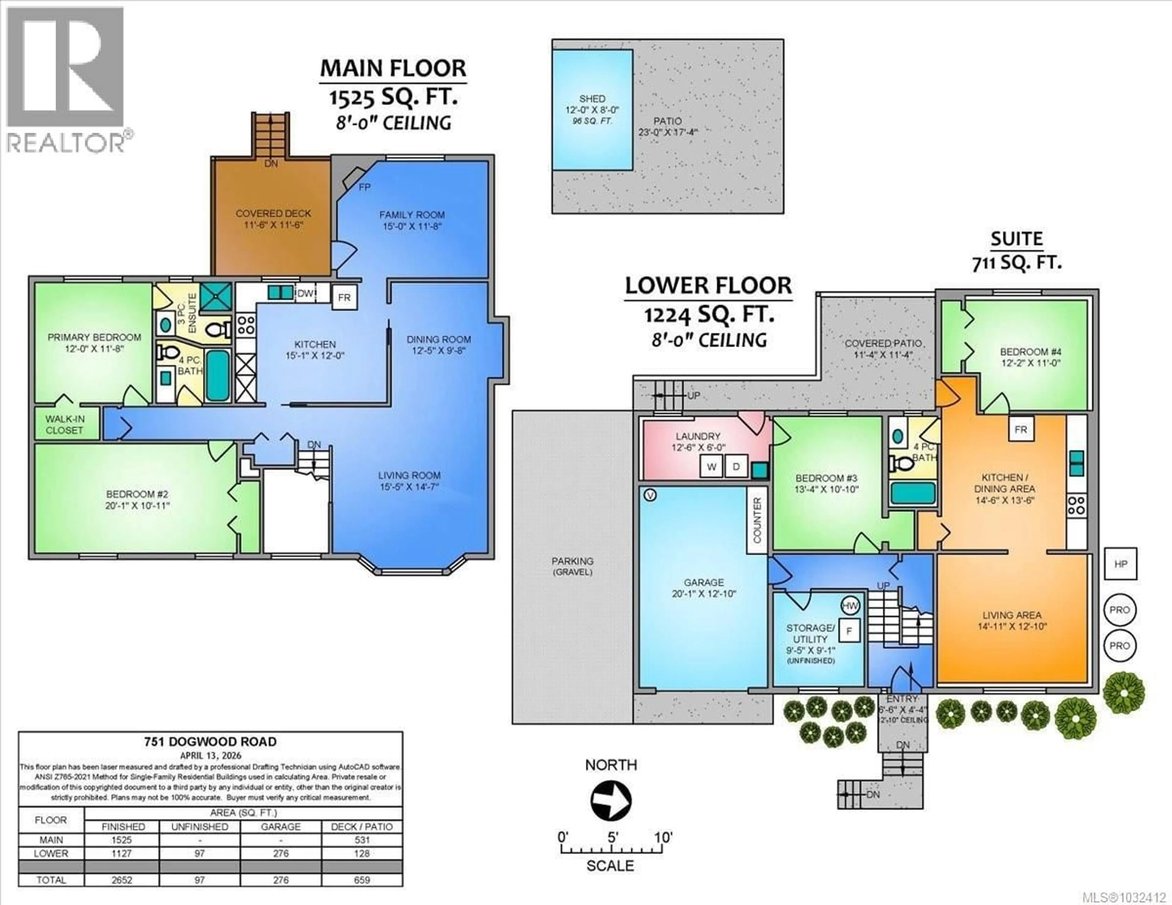 Floor plan for 751 DOGWOOD ROAD, Nanaimo British Columbia V9R3C2