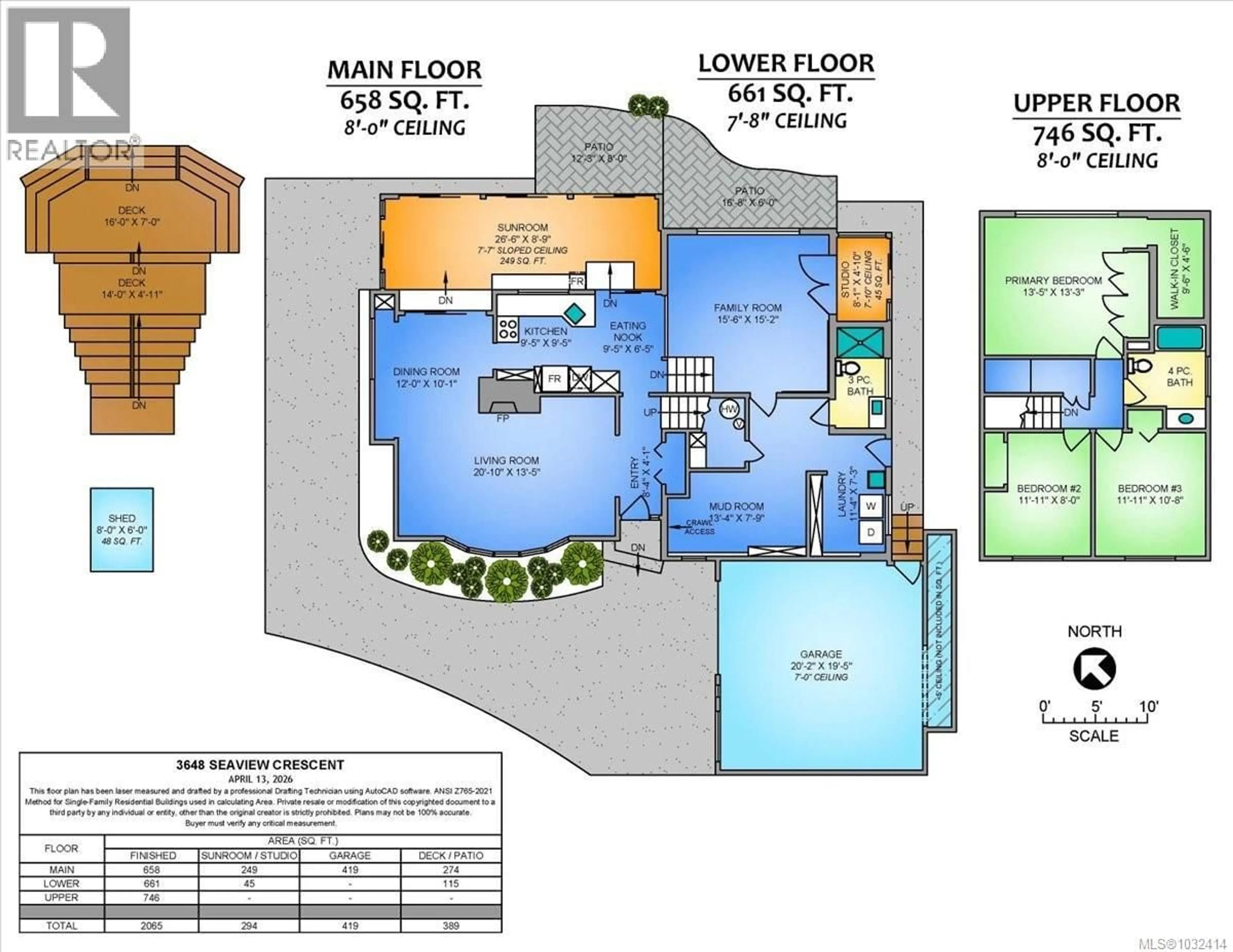 Floor plan for 3648 SEAVIEW CRESCENT, Saltair British Columbia V9G1Z8