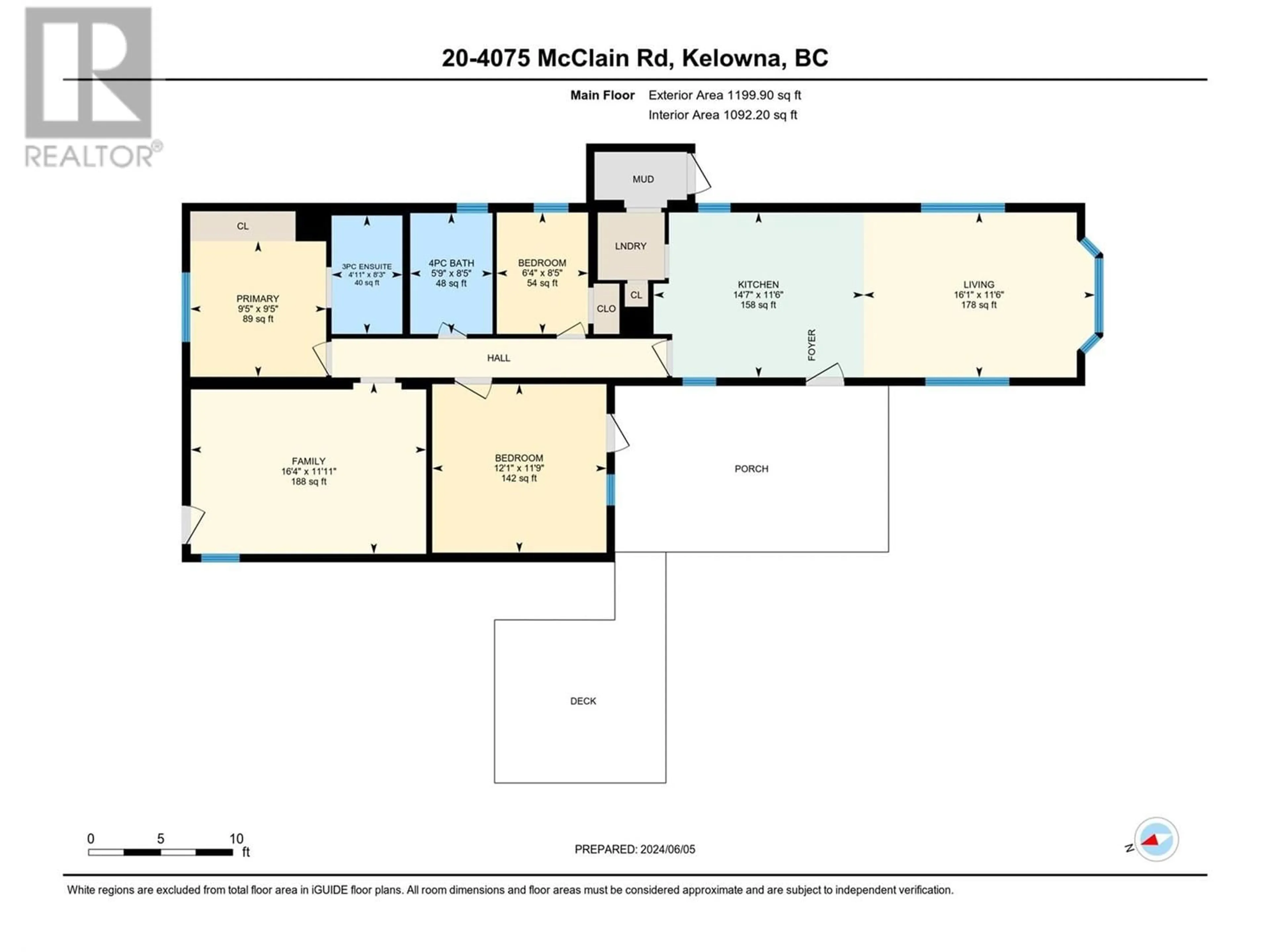 Floor plan for 4075 McClain Road Unit# 20, Kelowna British Columbia V1W4R4