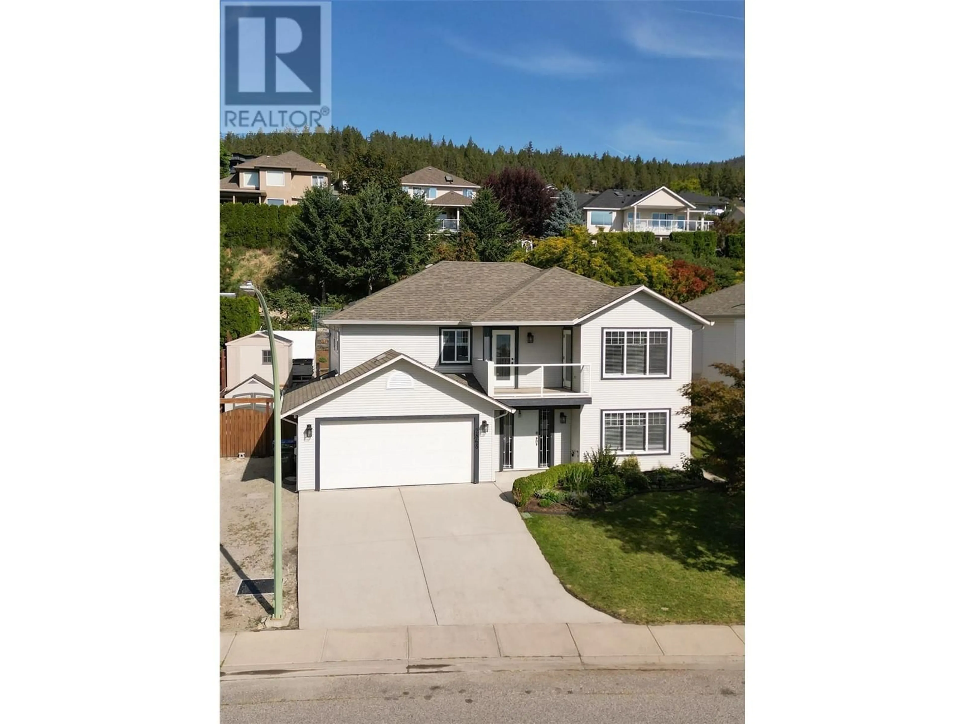 Frontside or backside of a home, the street view for 2868 Salish Road, West Kelowna British Columbia V4T2V9