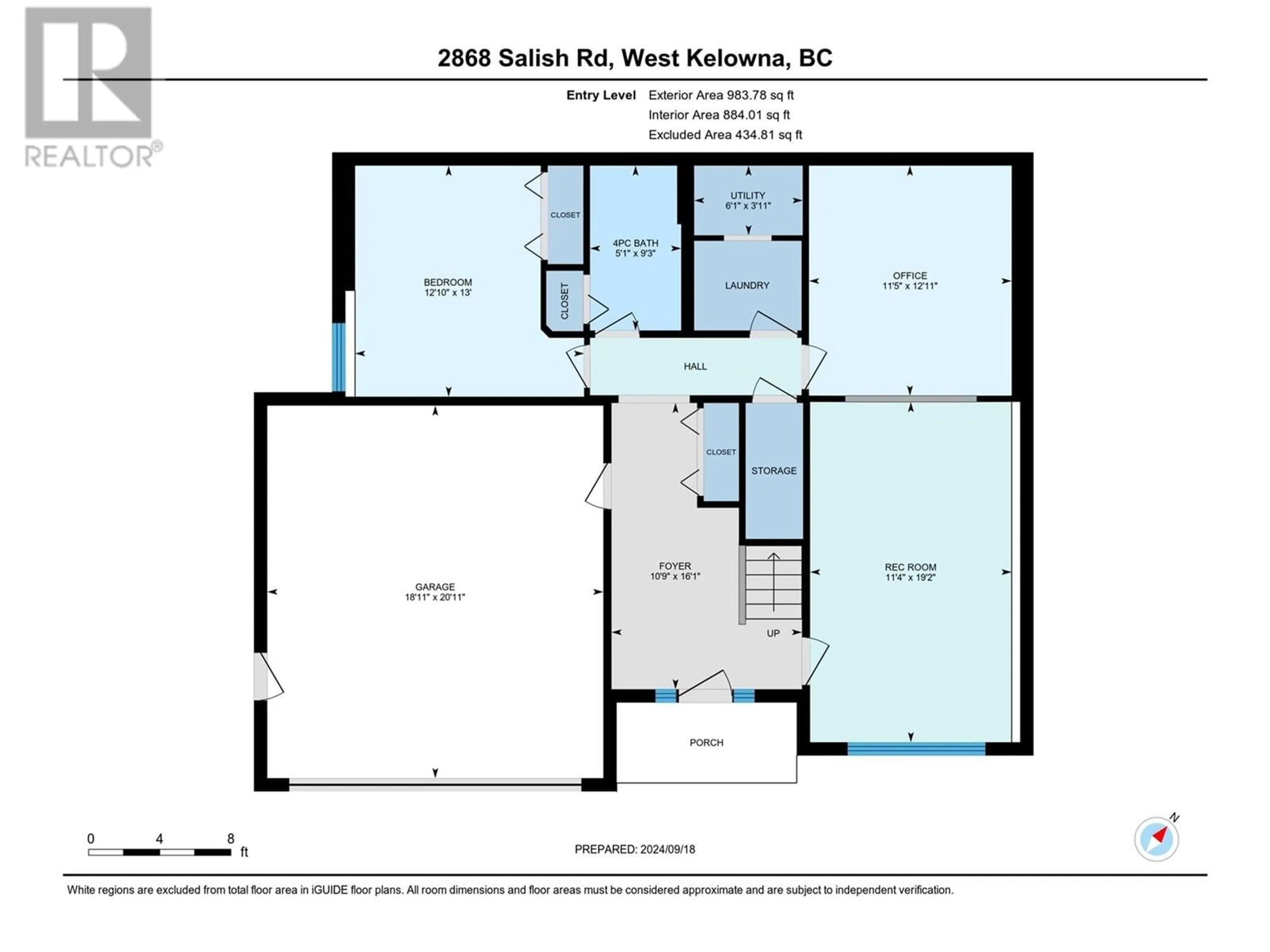 Floor plan for 2868 Salish Road, West Kelowna British Columbia V4T2V9