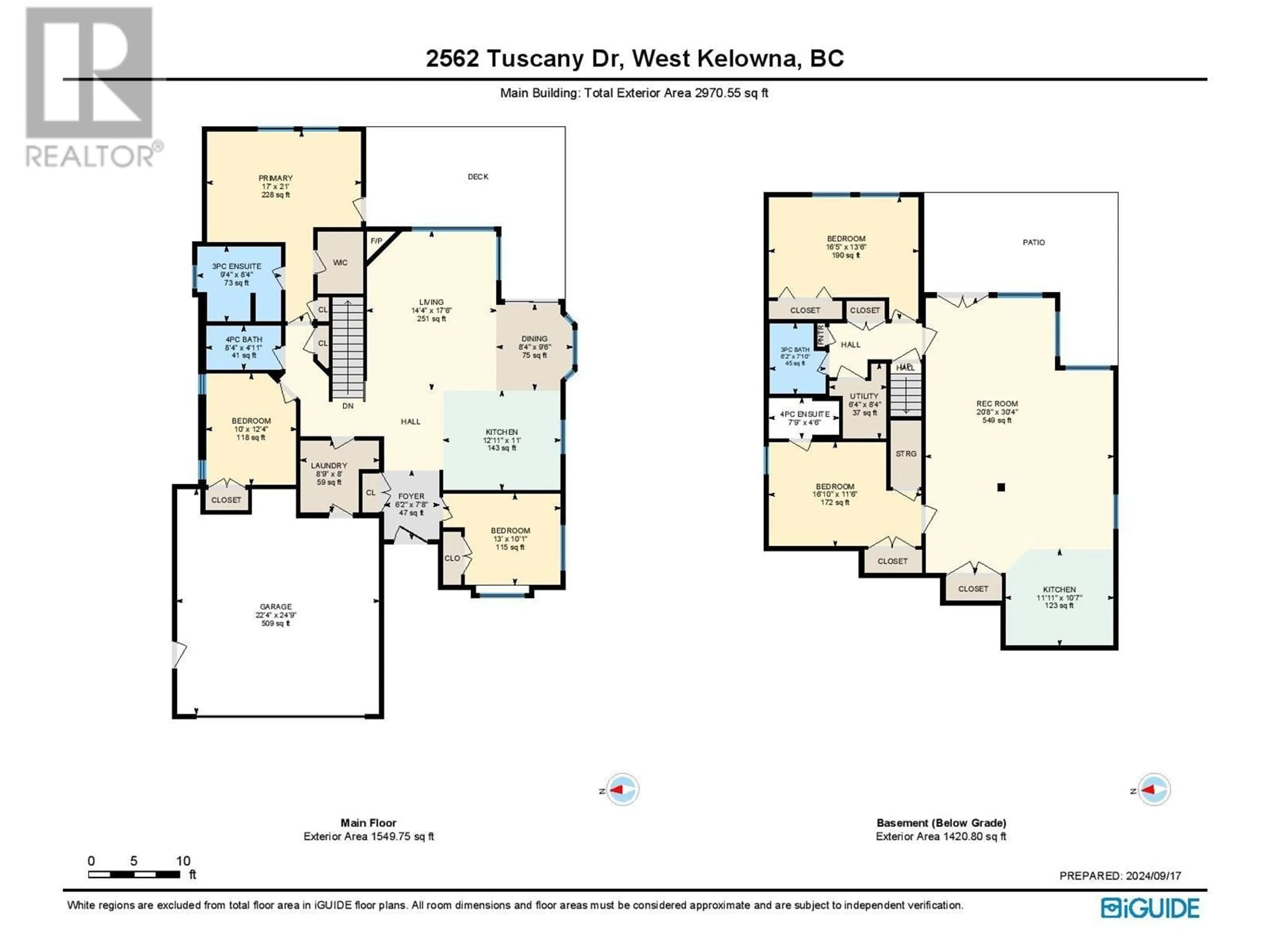 Floor plan for 2562 Tuscany Drive, West Kelowna British Columbia V4T3B6