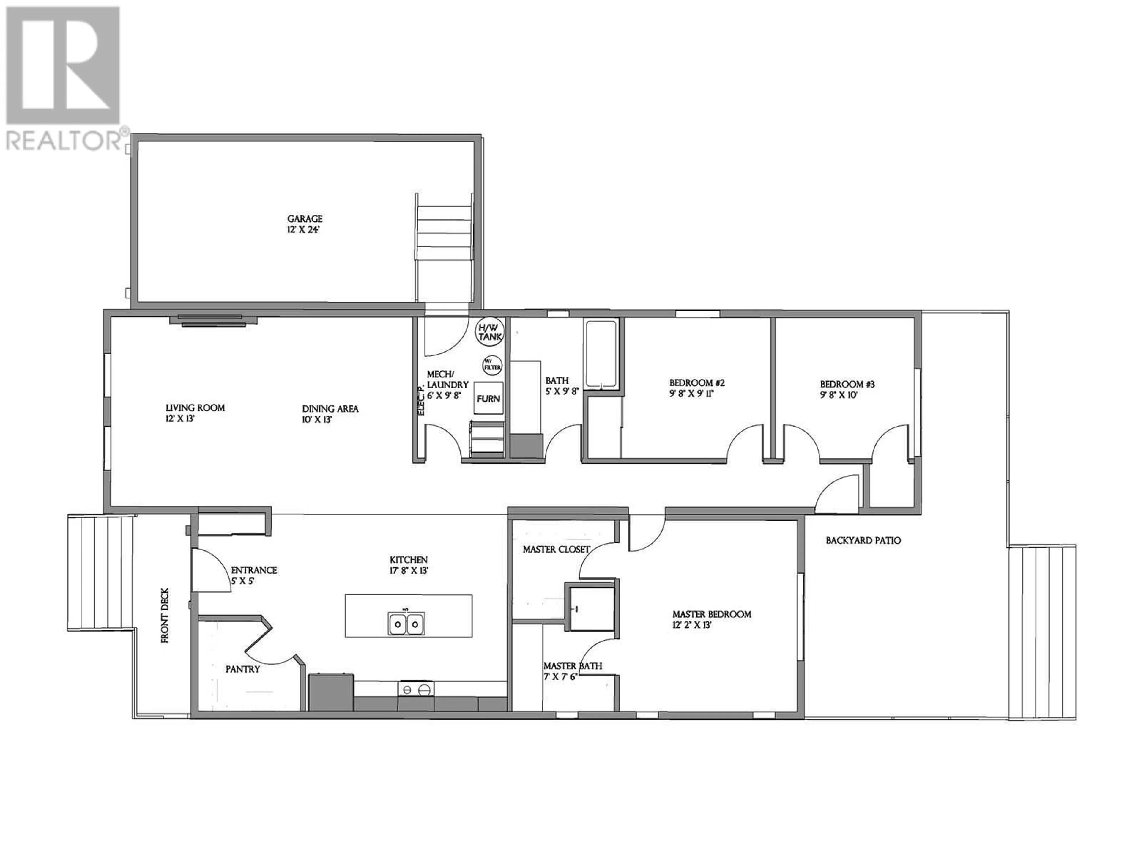 Floor plan for 115 - 8900 JIM BAILEY ROAD, Kelowna British Columbia V4V1E5