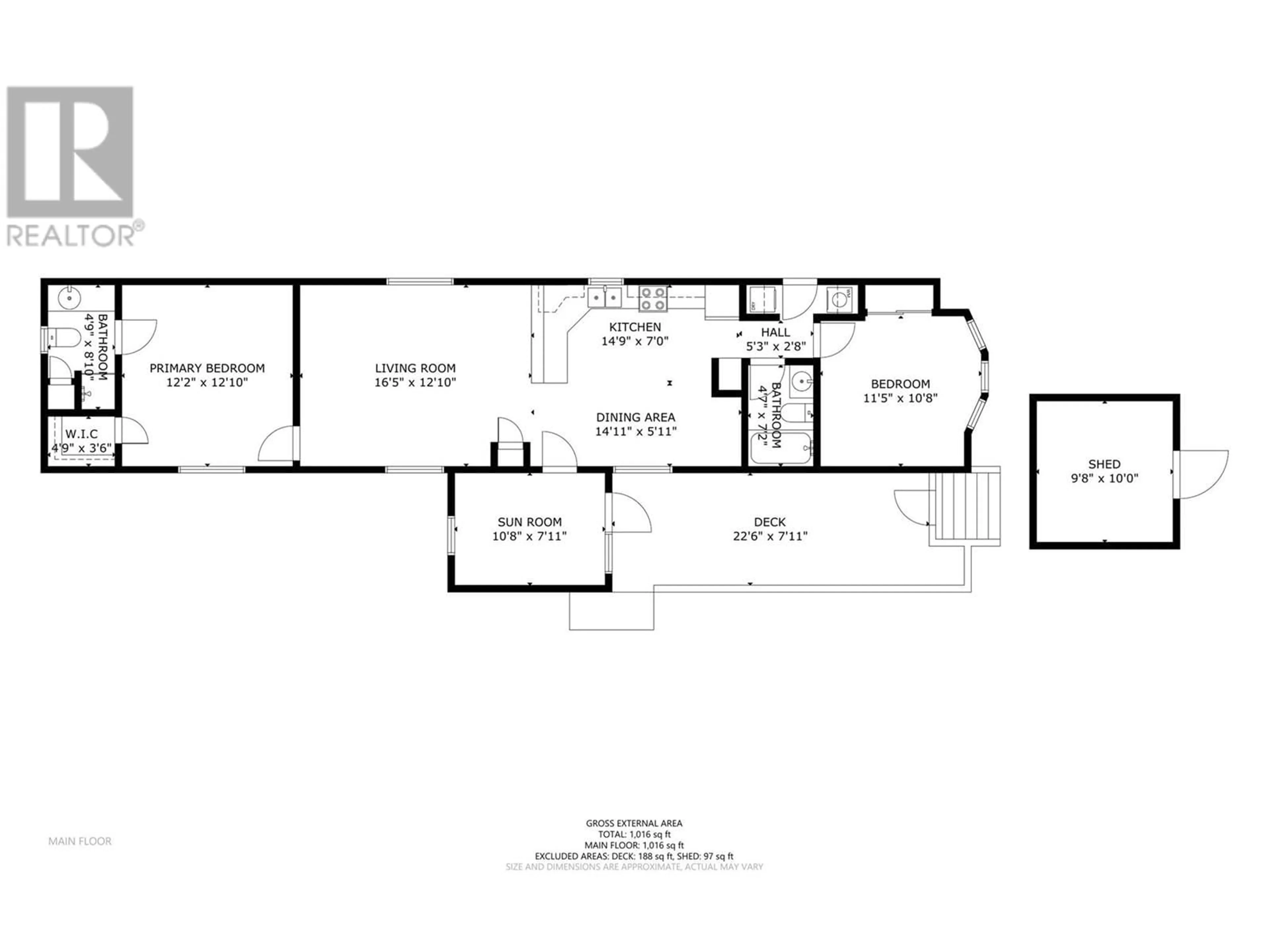 Floor plan for 15401 Kalamalka Road Unit# 94, Coldstream British Columbia V1B1Z3