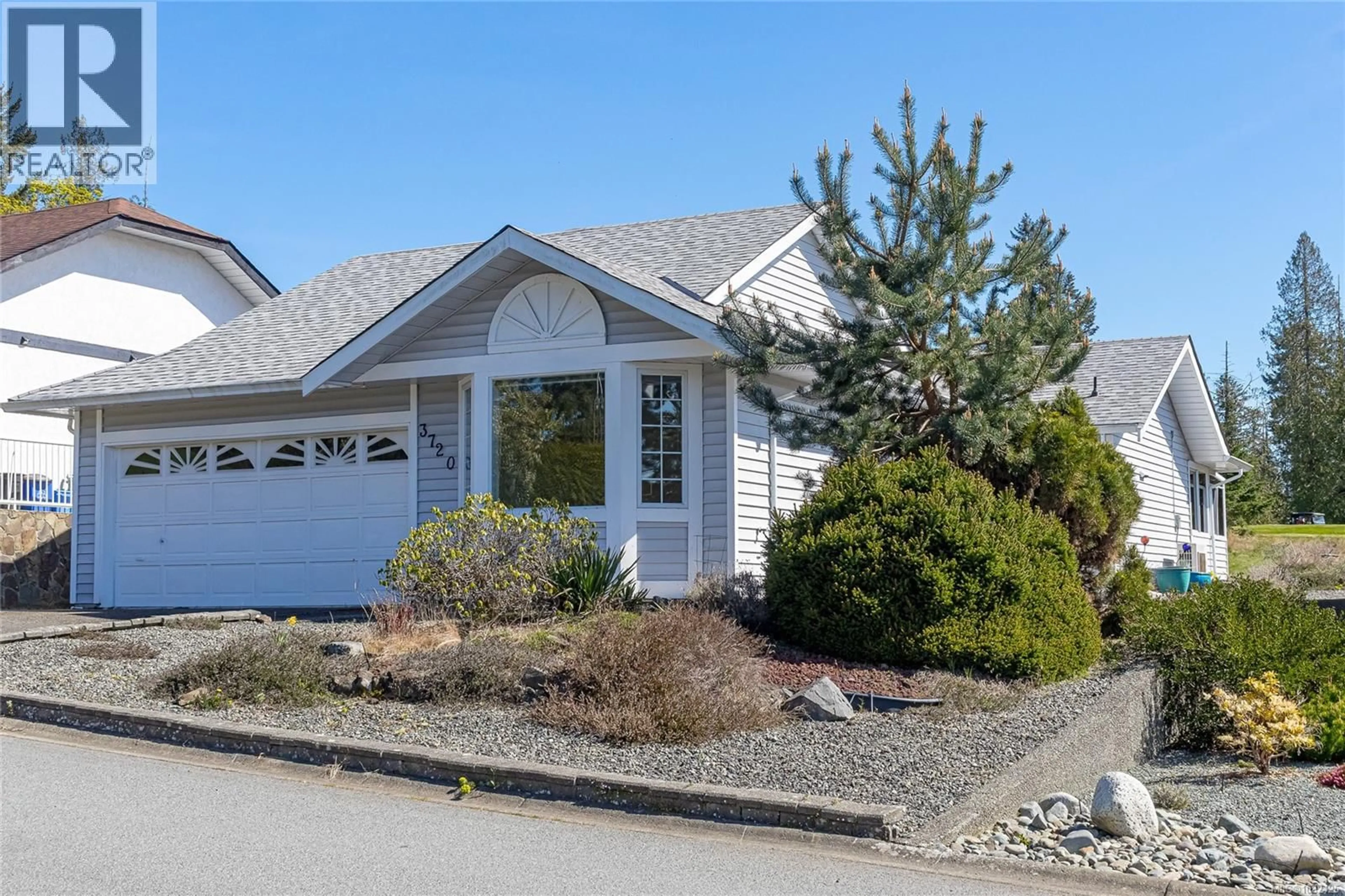 Home with vinyl exterior material, street for 3720 ARBUTUS DRIVE NORTH, Cobble Hill British Columbia V0R1L1