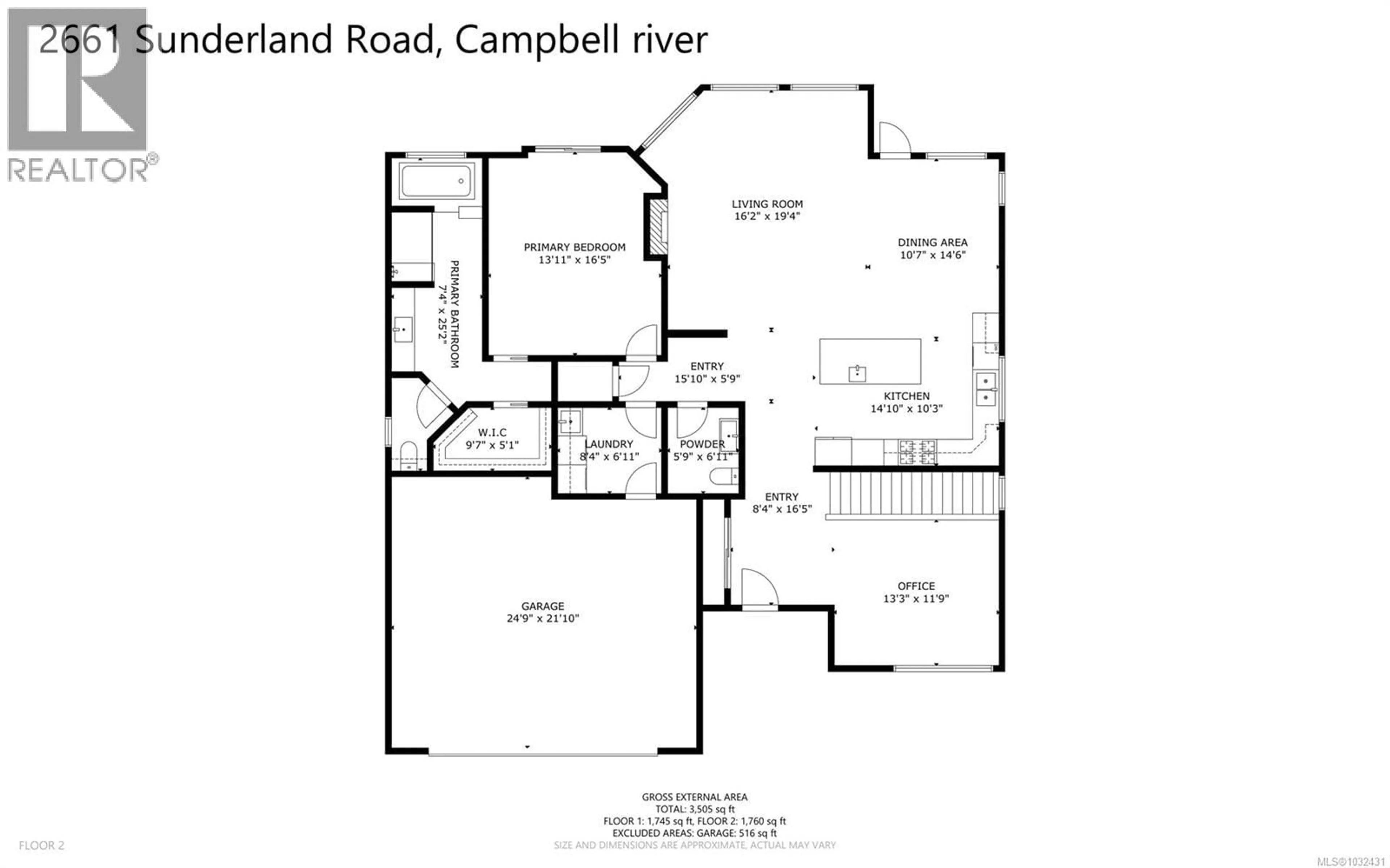 Floor plan for 2661 SUNDERLAND ROAD, Campbell River British Columbia V9H0C8