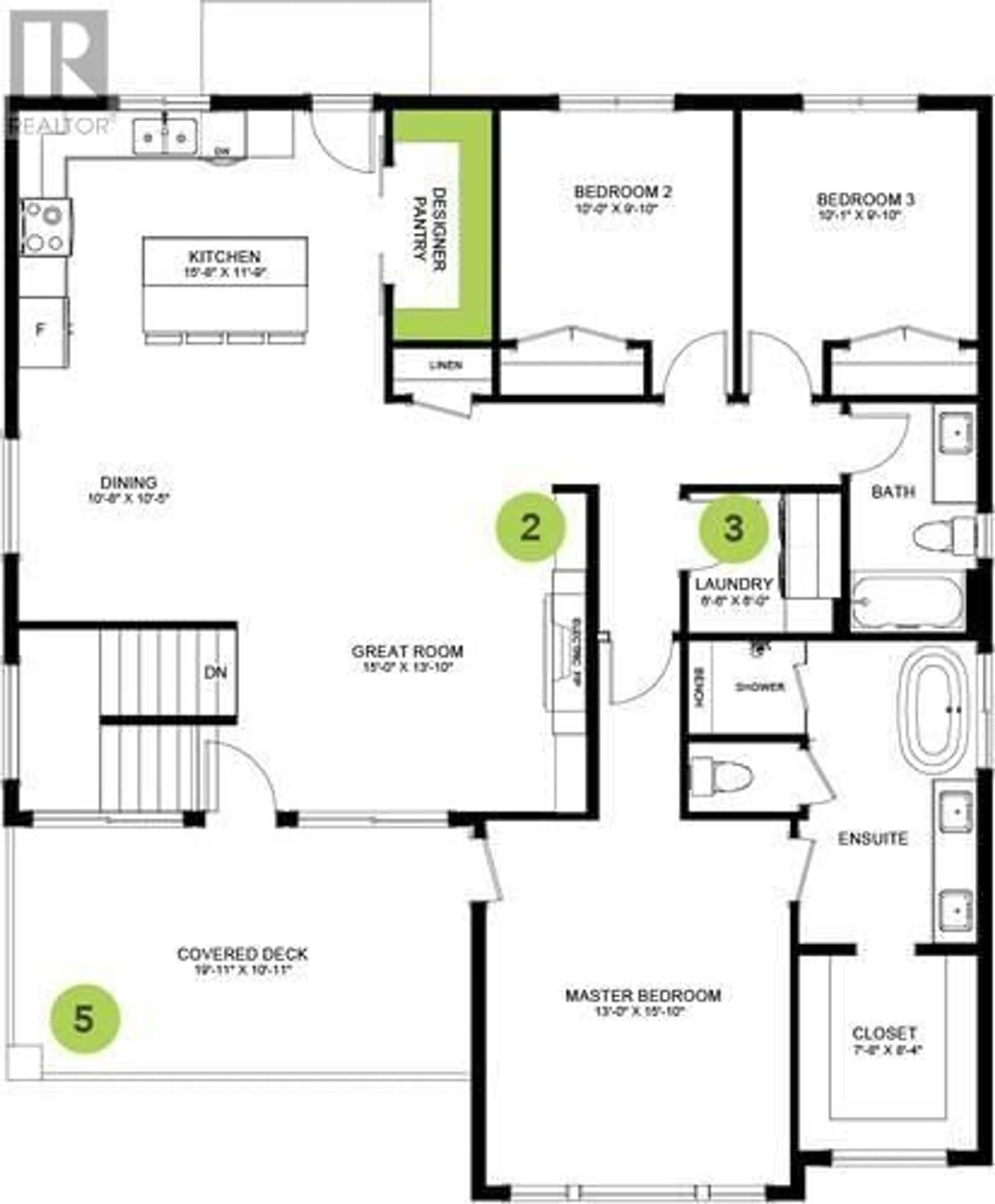 Floor plan for 1113 Collinson Court, Kelowna British Columbia V1W0C3