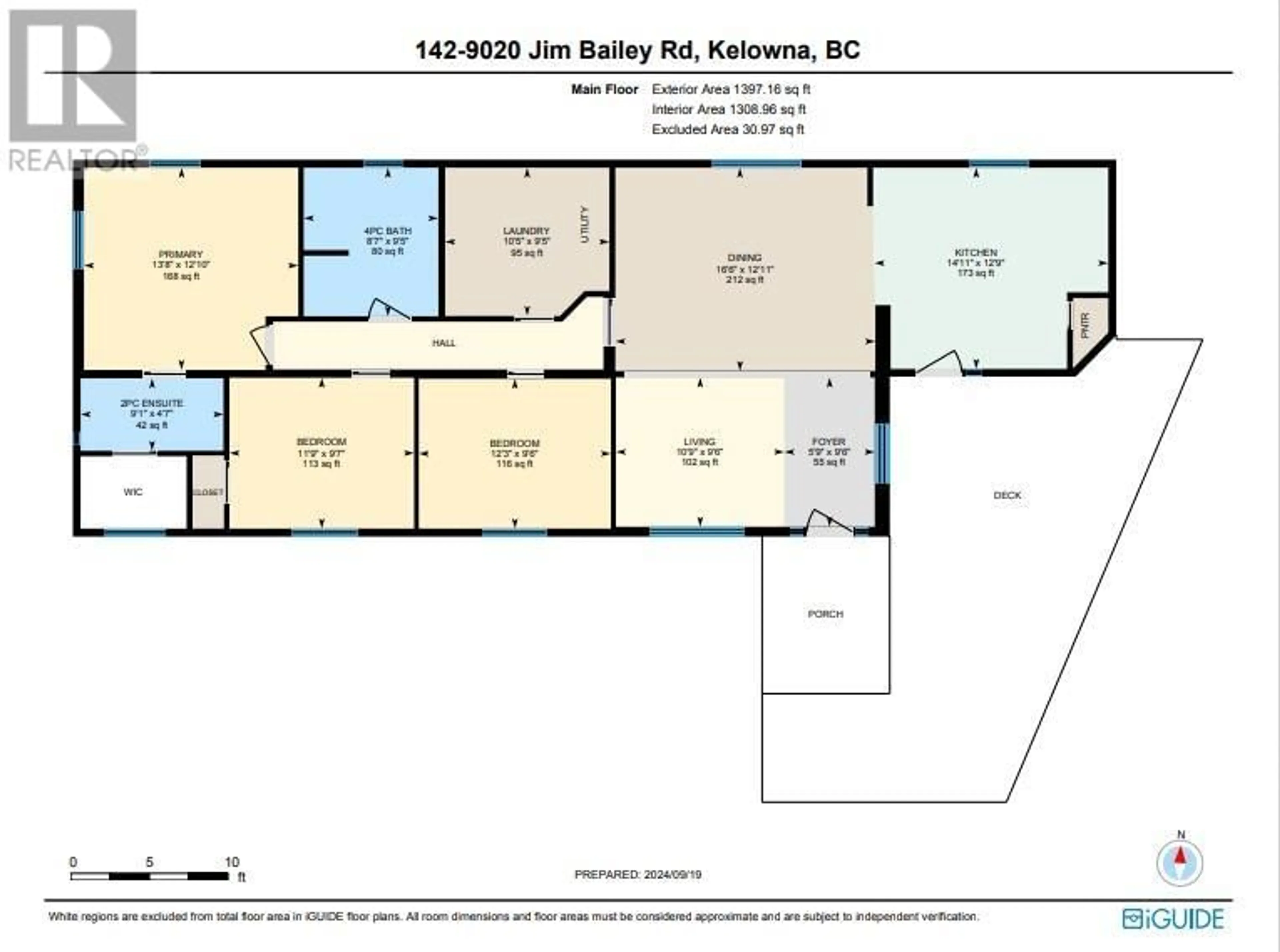 Floor plan for 9020 Jim Bailey Road Unit# 142, Kelowna British Columbia V4V1E5