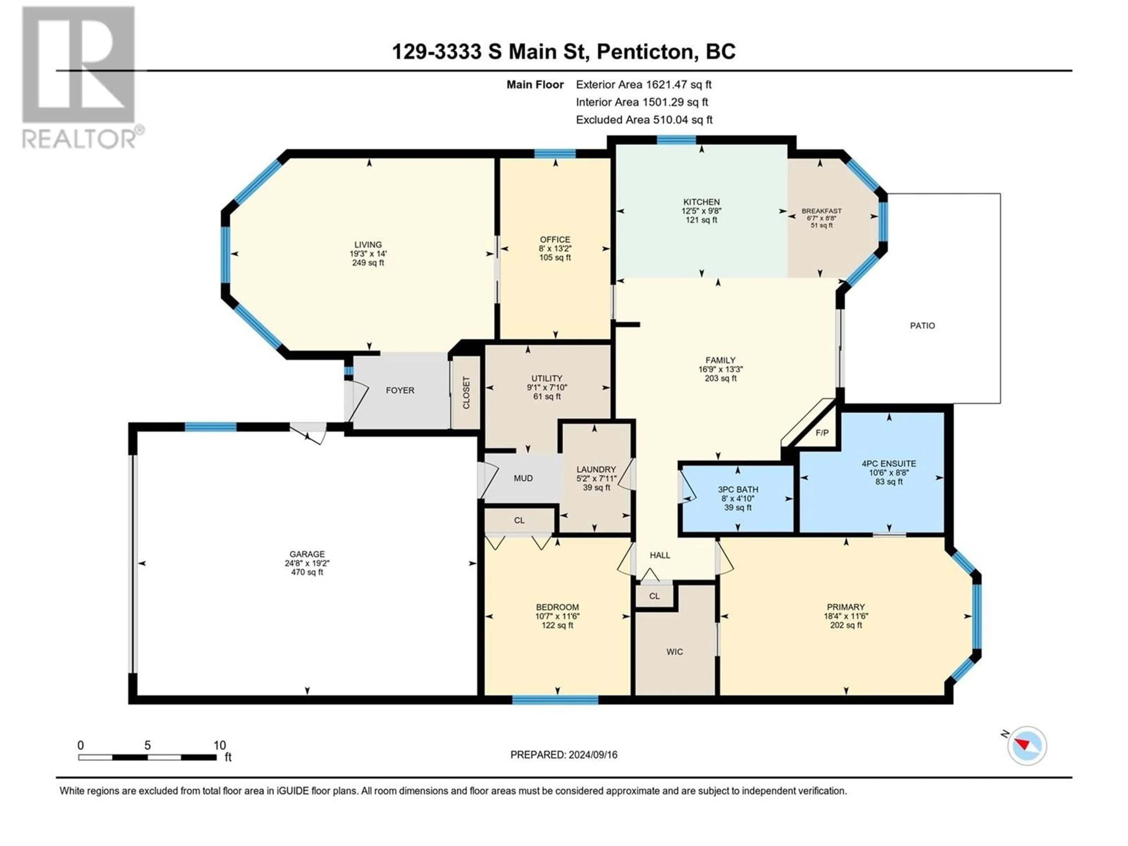 Floor plan for 3333 South Main Street Unit# 129, Penticton British Columbia V2A8J8