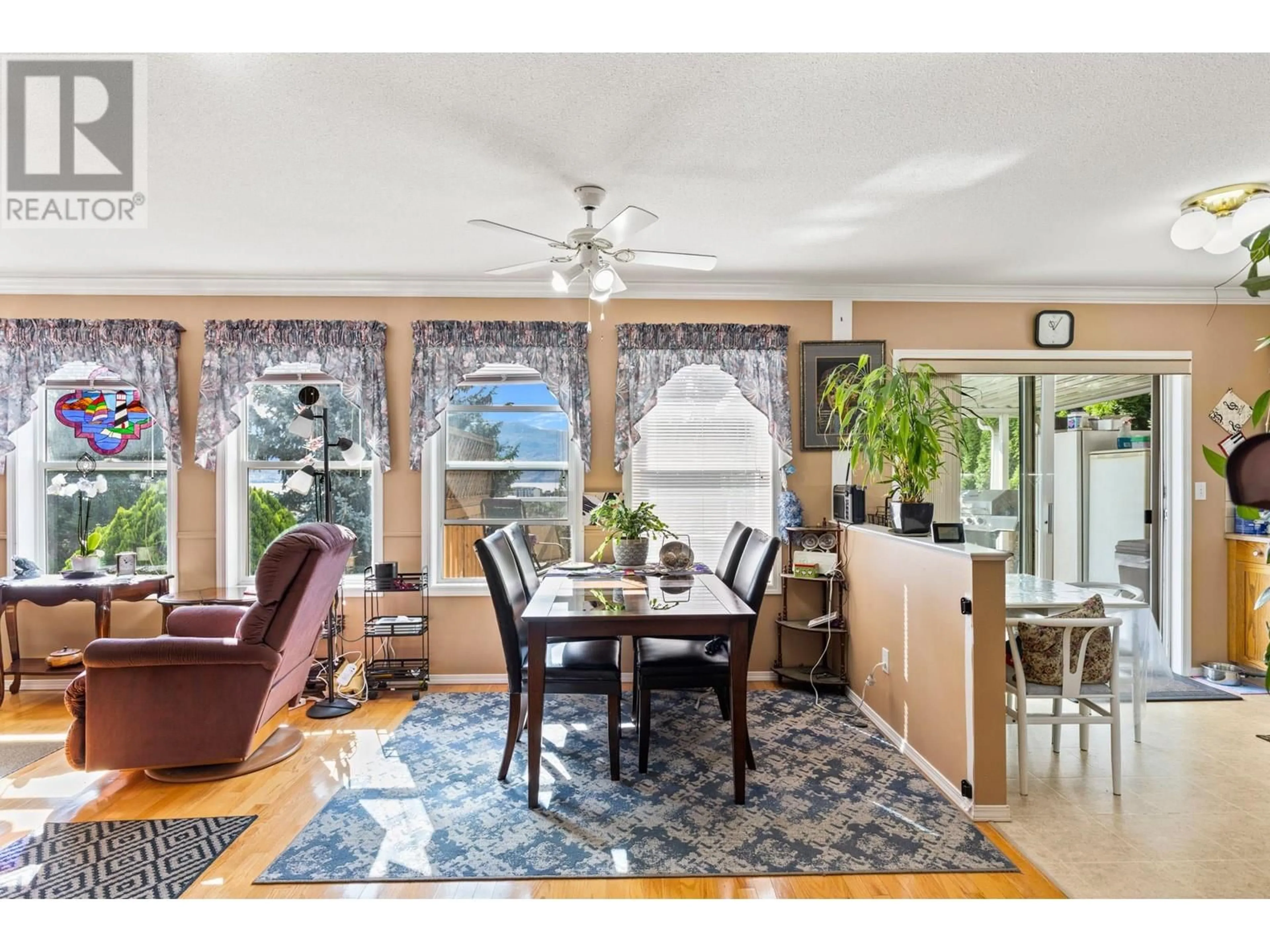 Dining room, wood floors, cottage for 2440 Old Okanagan Highway Unit# 102 Lot#, West Kelowna British Columbia V4T3A3