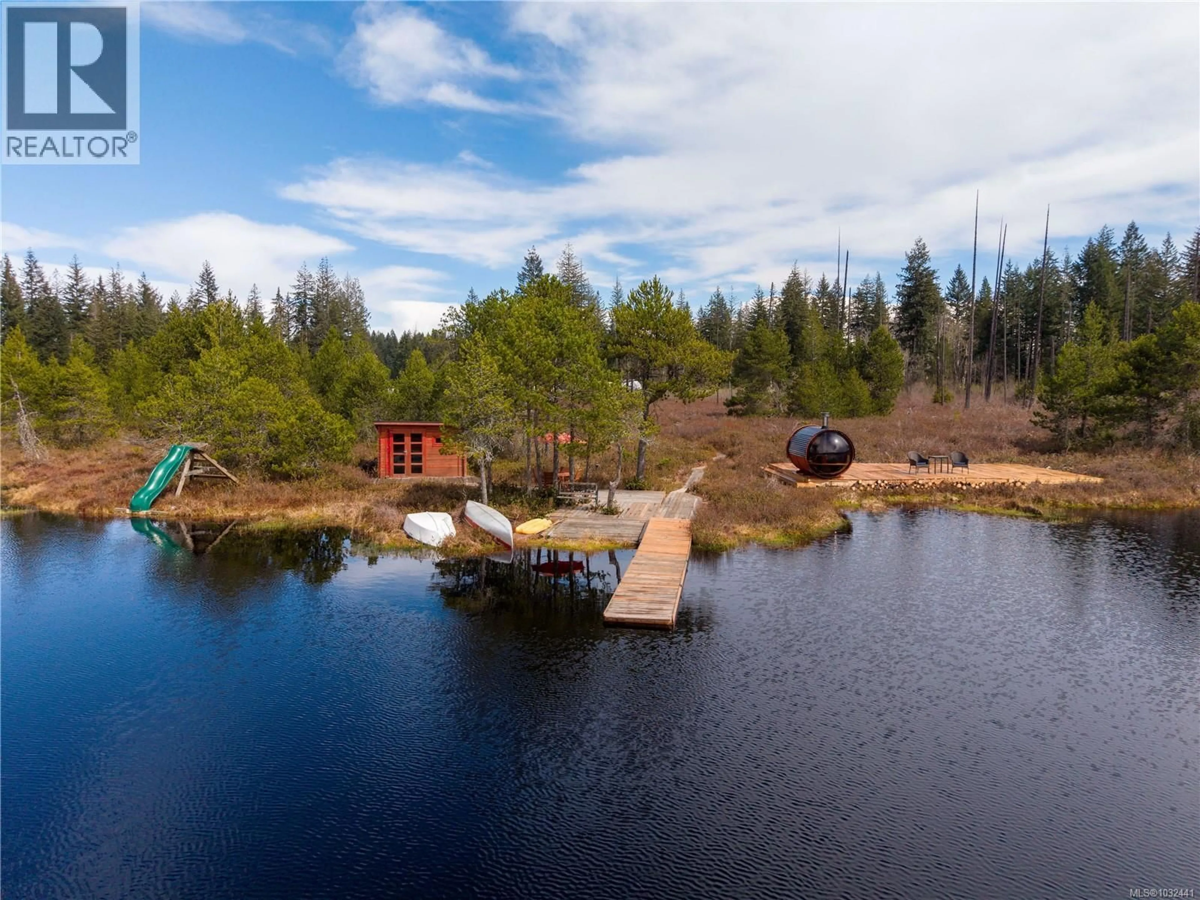 A pic from outside/outdoor area/front of a property/back of a property/a pic from drone, water/lake/river/ocean view for 2030 SPIKE ROAD, Merville British Columbia V9J1N5