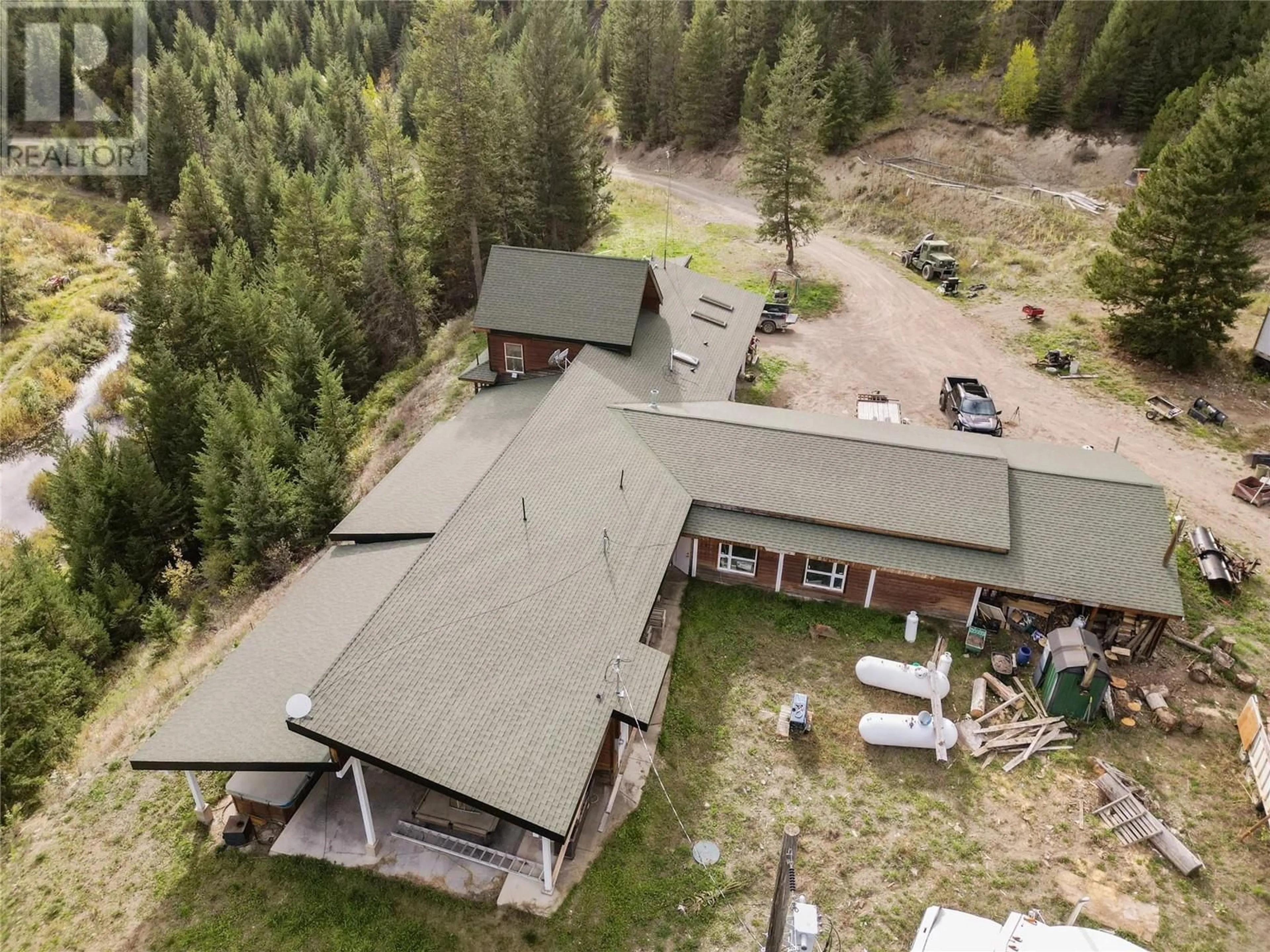 A pic from outside/outdoor area/front of a property/back of a property/a pic from drone, unknown for 2650 SUMMERS CREEK ROAD, Princeton British Columbia V0X1W0