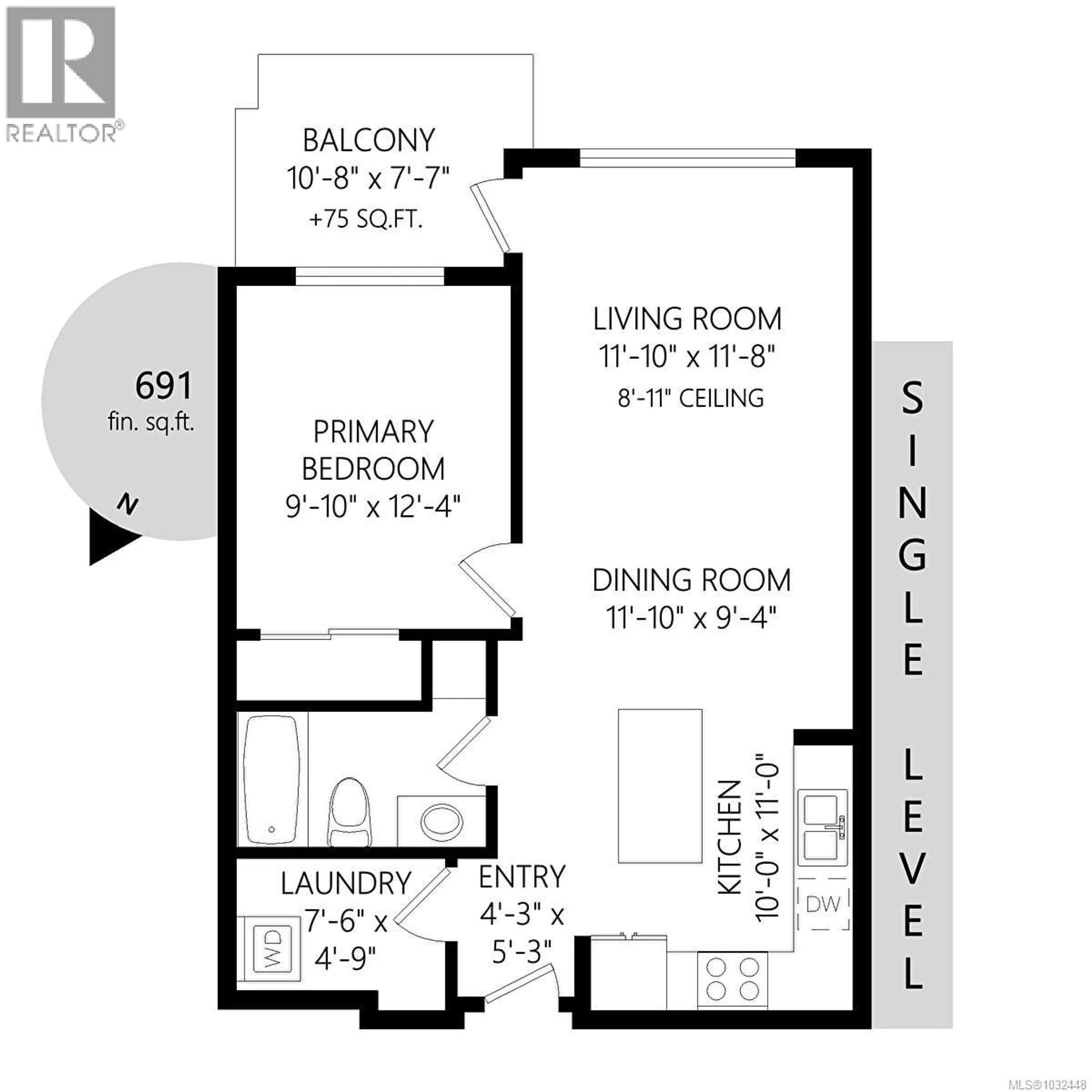 Floor plan for 203 - 2469 GATEWAY ROAD, Langford British Columbia V9B6R7