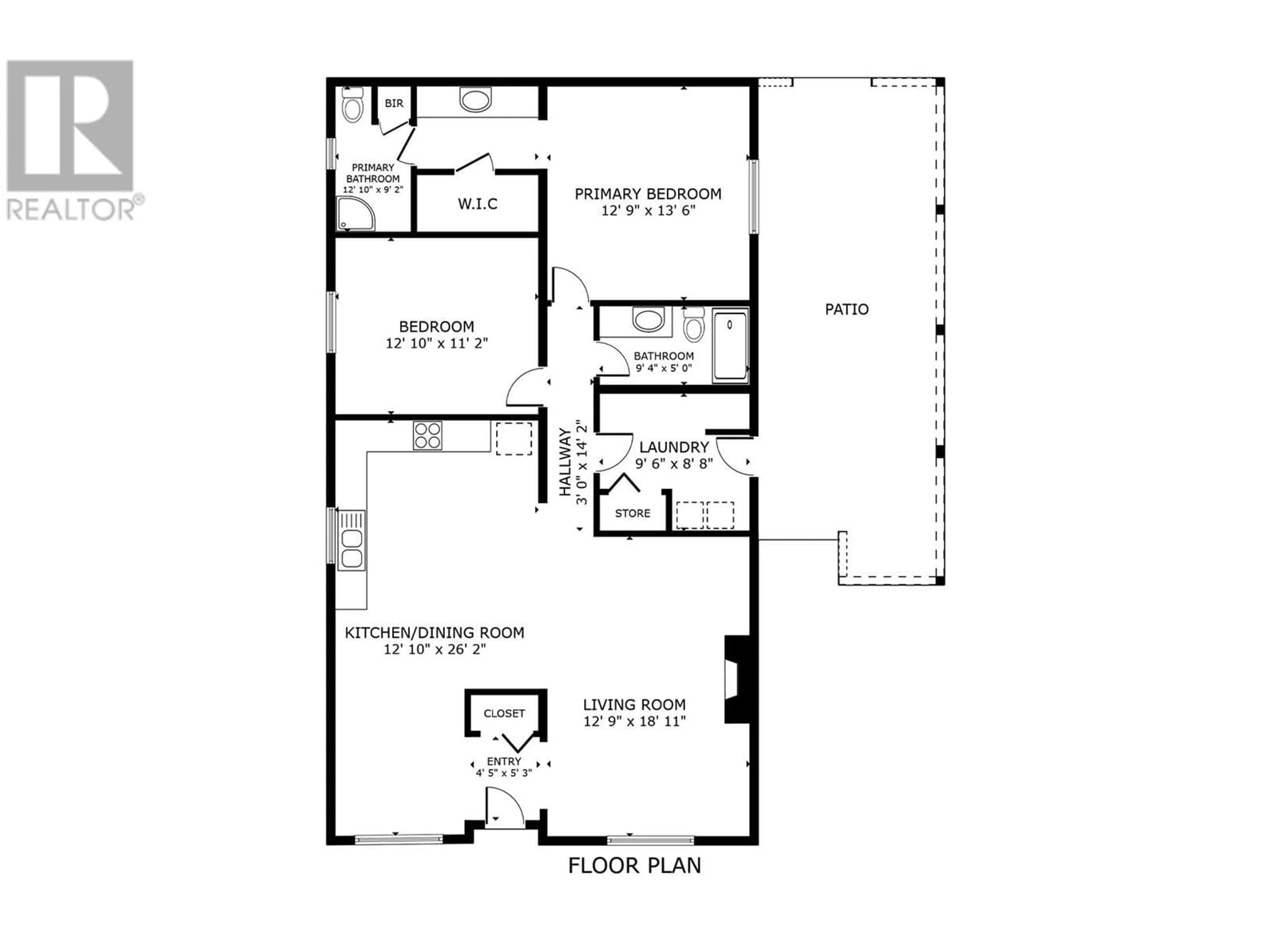 Floor plan for 610 Katherine Road Unit# 70, West Kelowna British Columbia V1Z3G2